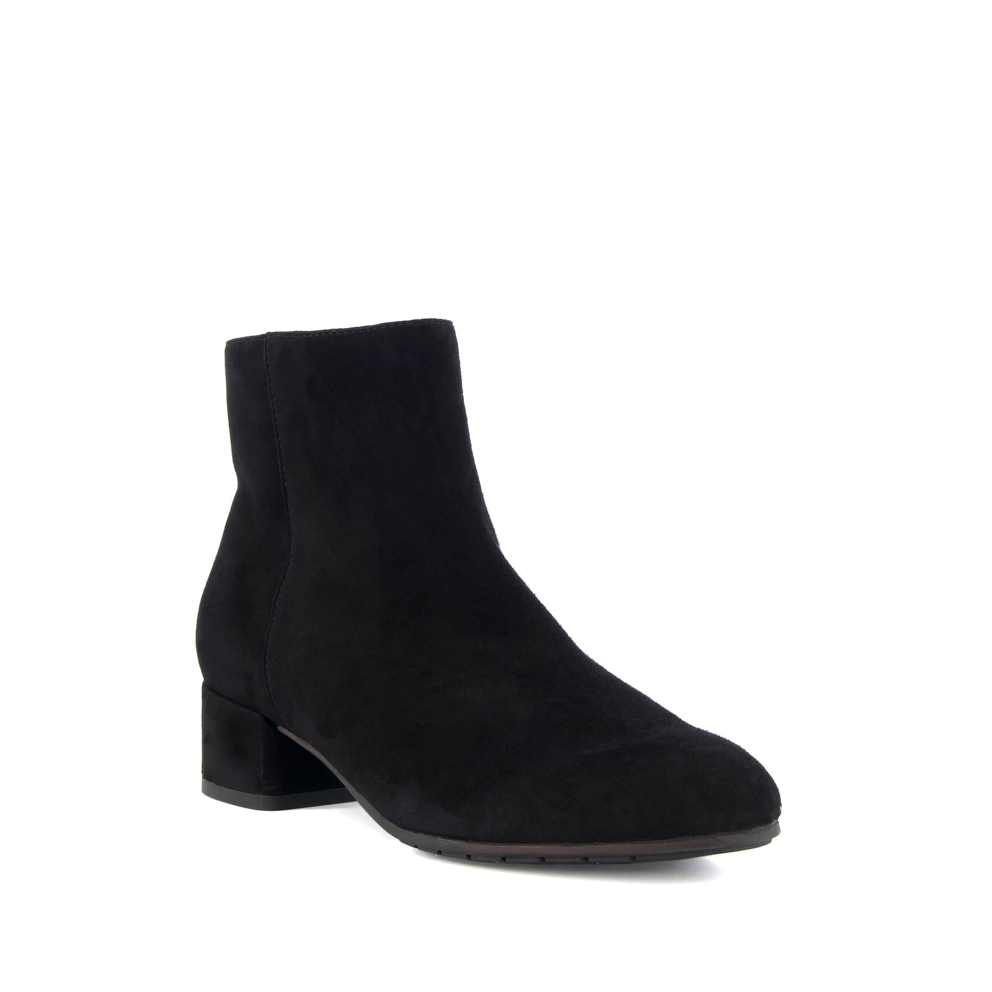 Thumbnail - Dune Pippie Damen Stiefeletten aus schwarzem Leder mit Absatz