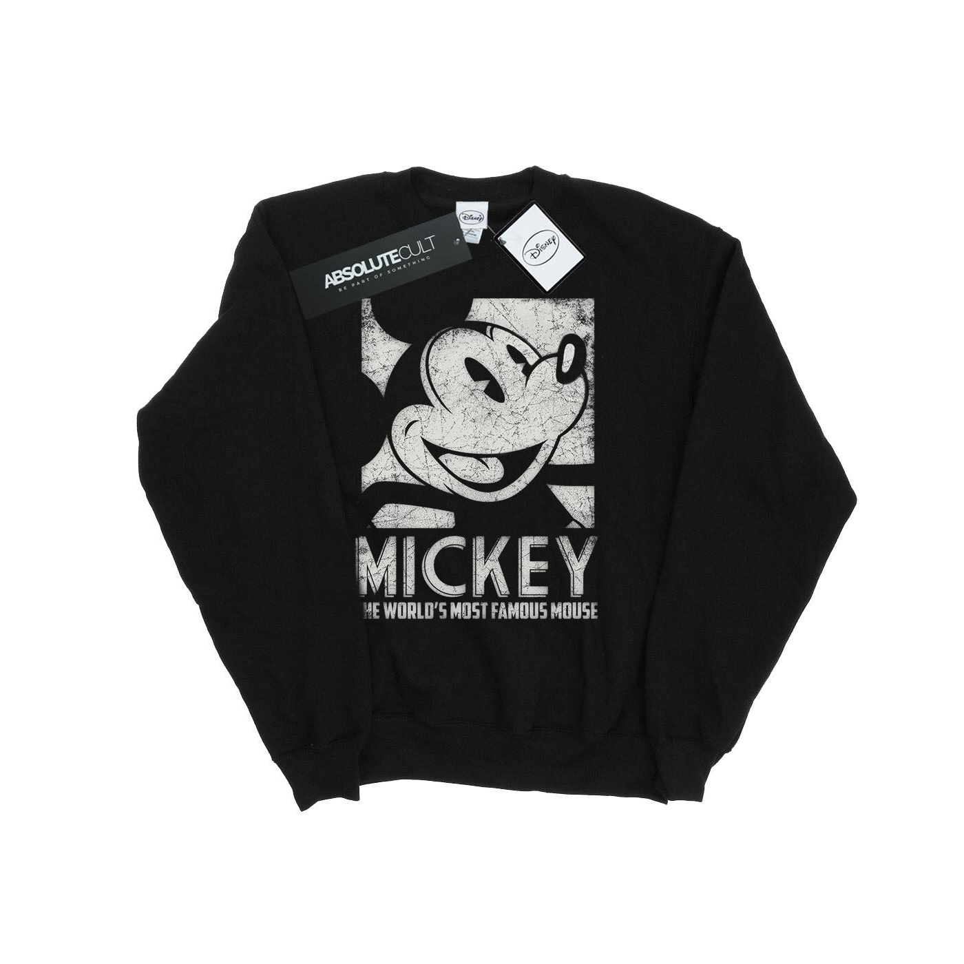Thumbnail - Disney - "Mickey Mouse Most Famous" Sweatshirt für Damen (Schwarz)