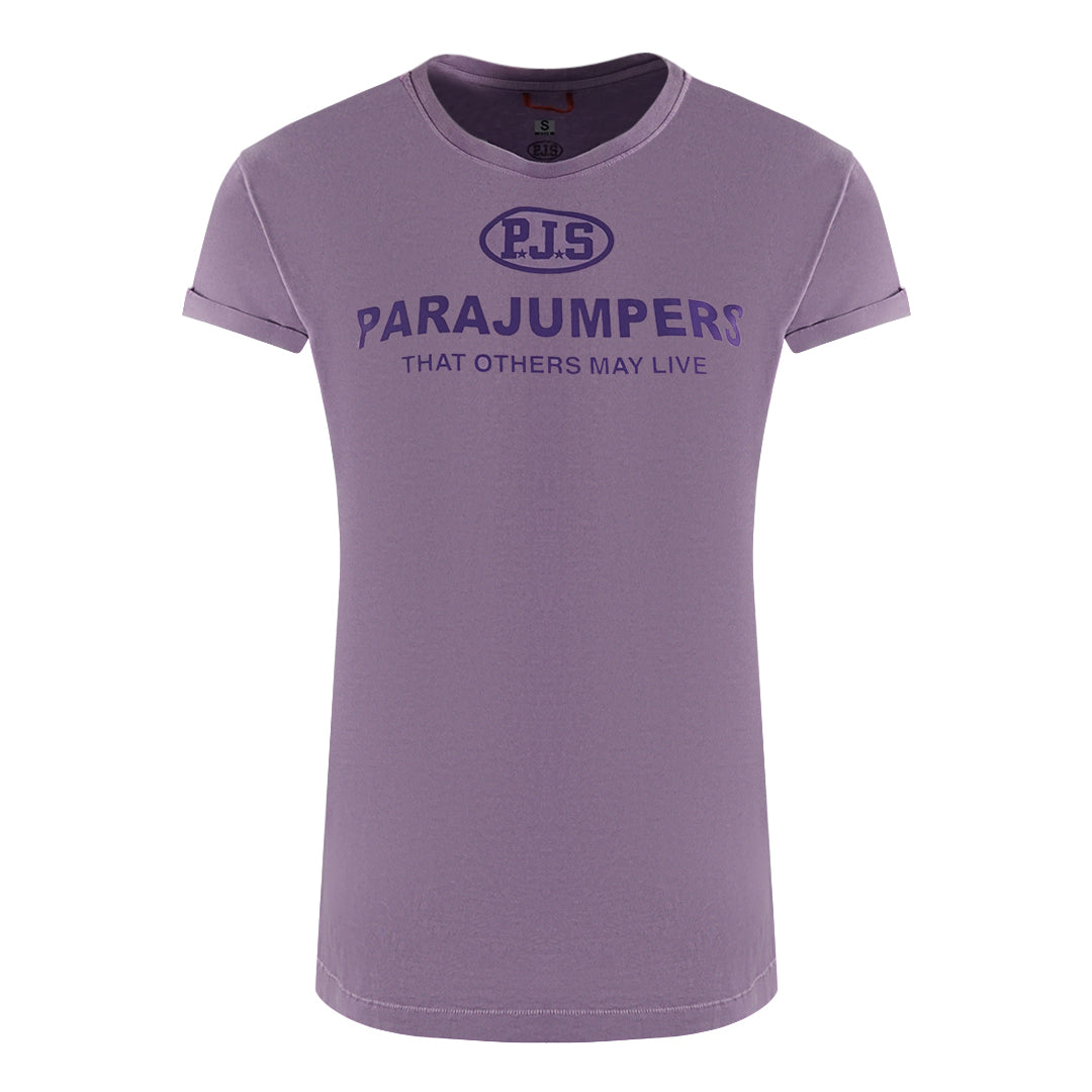 Thumbnail - Parajumpers Toml Tee Brand Logo Amethyst T-Shirt