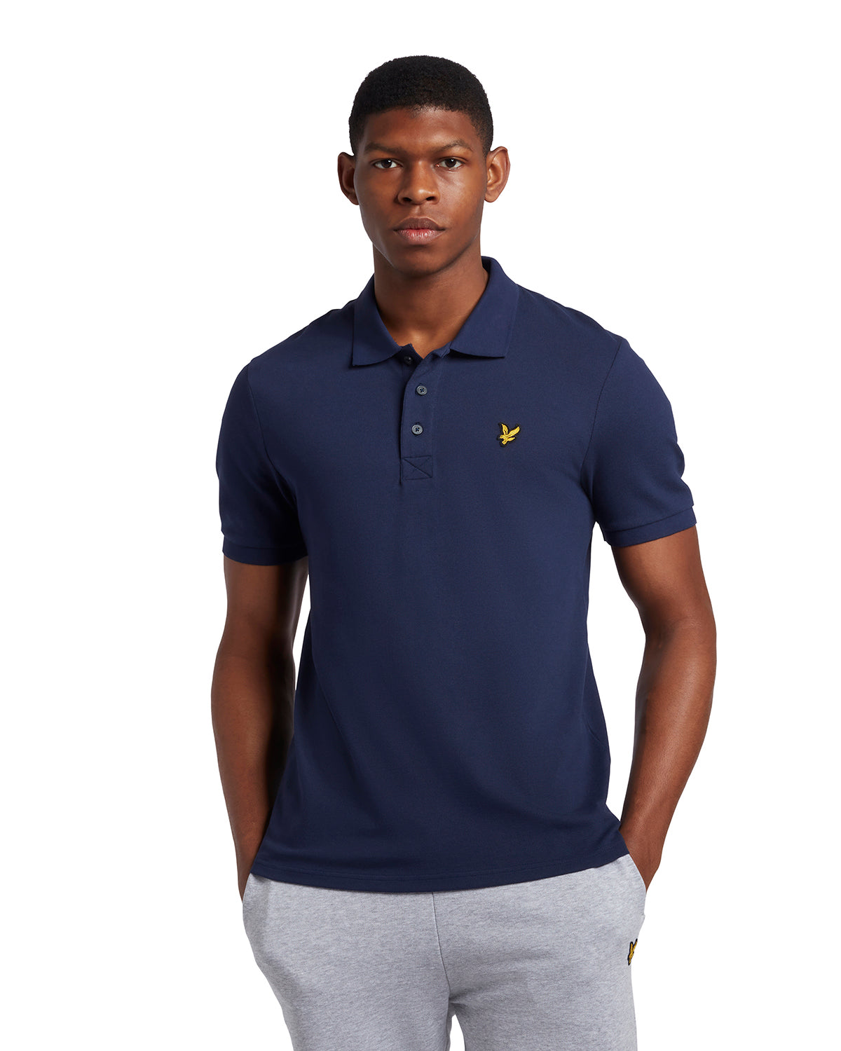 Thumbnail - Lyle & Scott Schlichtes Poloshirt in Marineblau