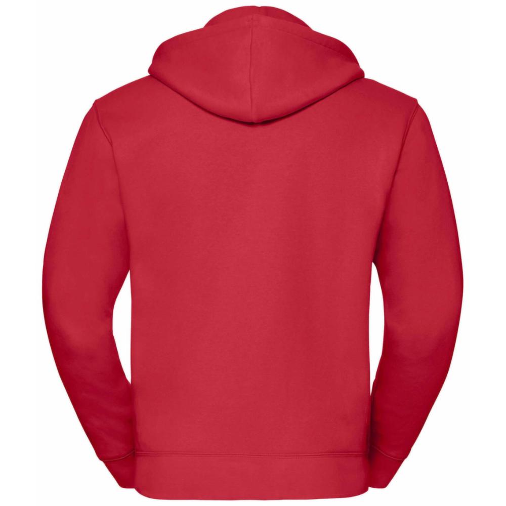 Russell Athletic Russell Mens Authentic Full Zip Hooded Sweatshirt / Hoodie med hel dragkedja (Klassiskt röd) herr – bild 2