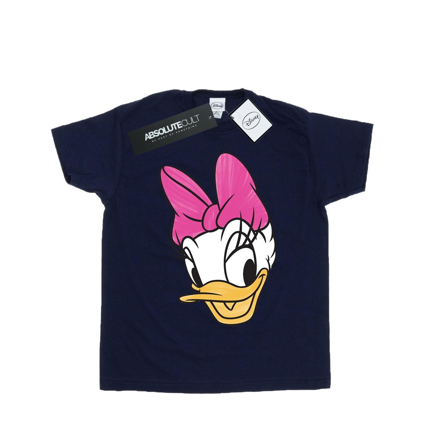 Thumbnail - Disney - "Daisy Duck Head Painted" T-Shirt für Damen (Marineblau)