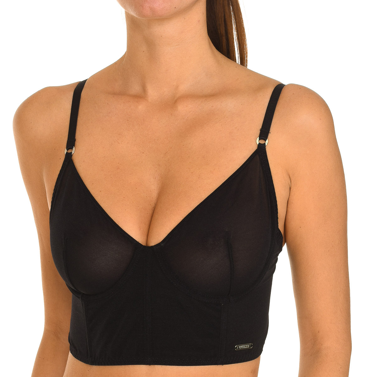 Thumbnail - Bustier-BH für Damen mit Bügeln und Mikrotüllgewebe O0BC19KA5J0