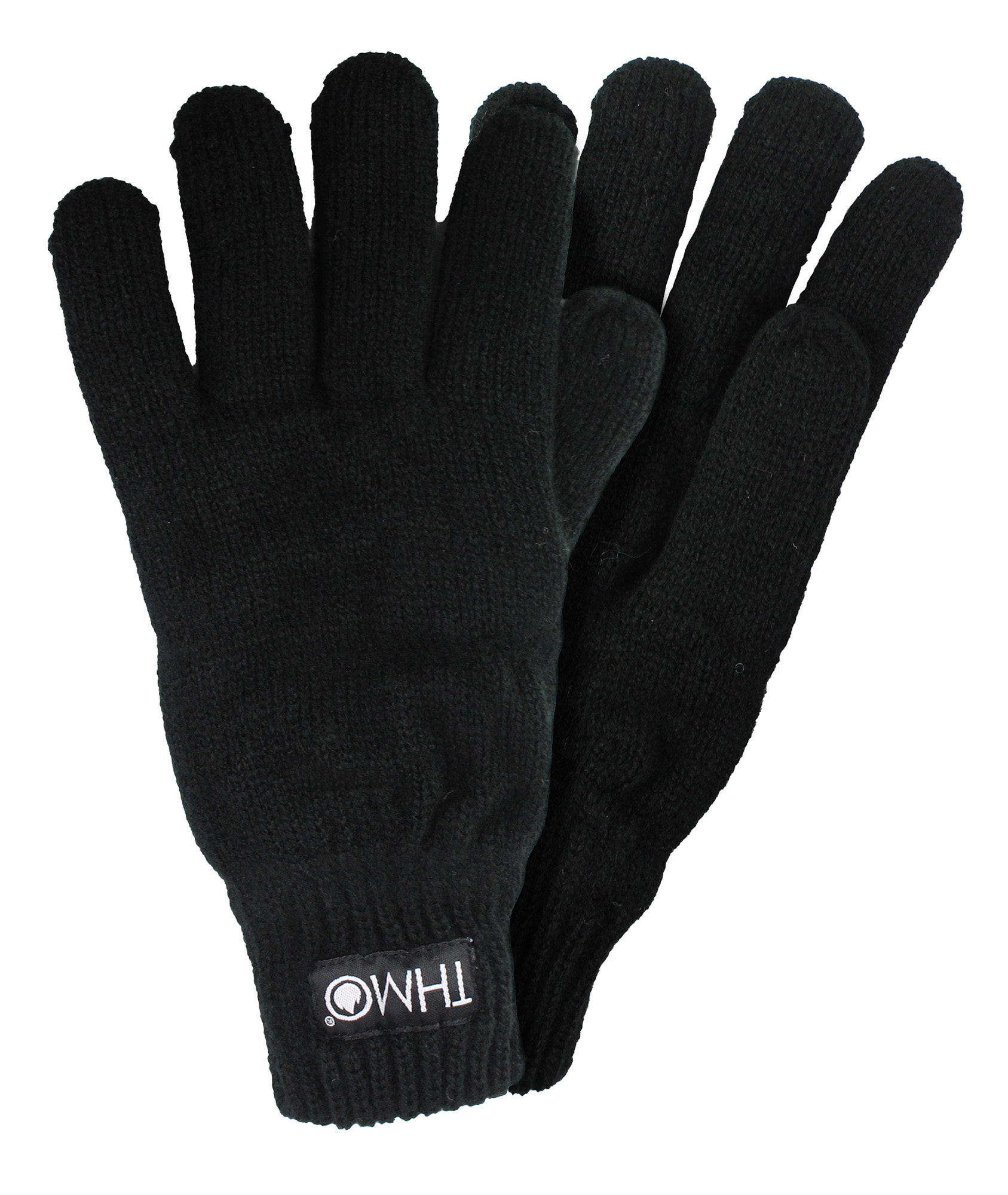 Damen Vollfingerhandschuhe mit Thinsulate-Futter - Schwarz