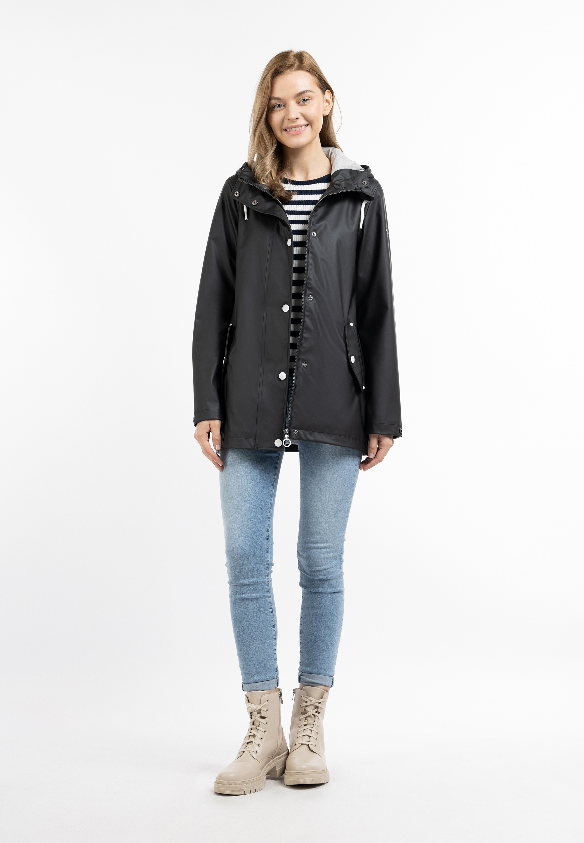 Dreimaster Regenjas Dames zwart