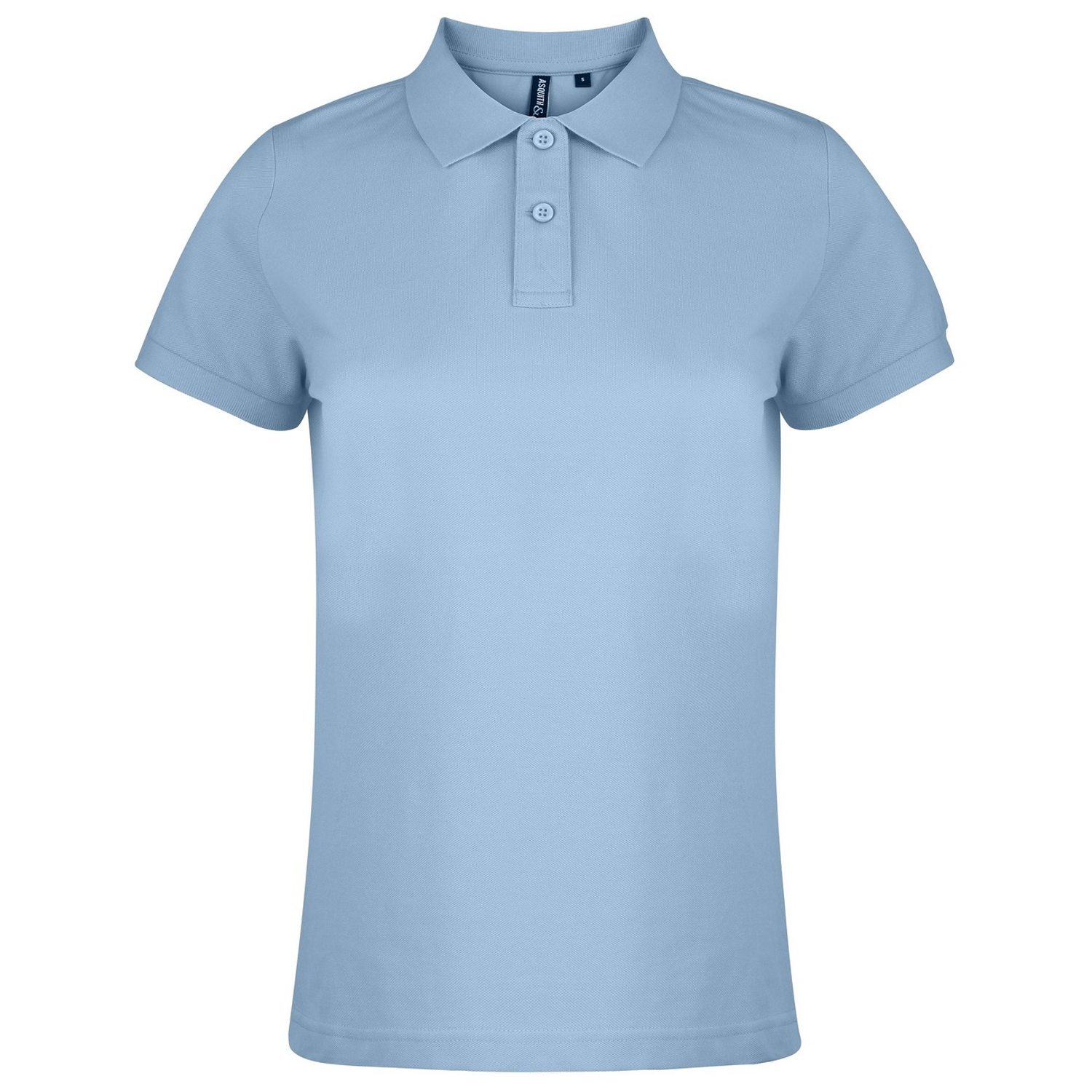 Thumbnail - Asquith & Fox - Unifarbenes Poloshirt - Damen (Himmelblau)