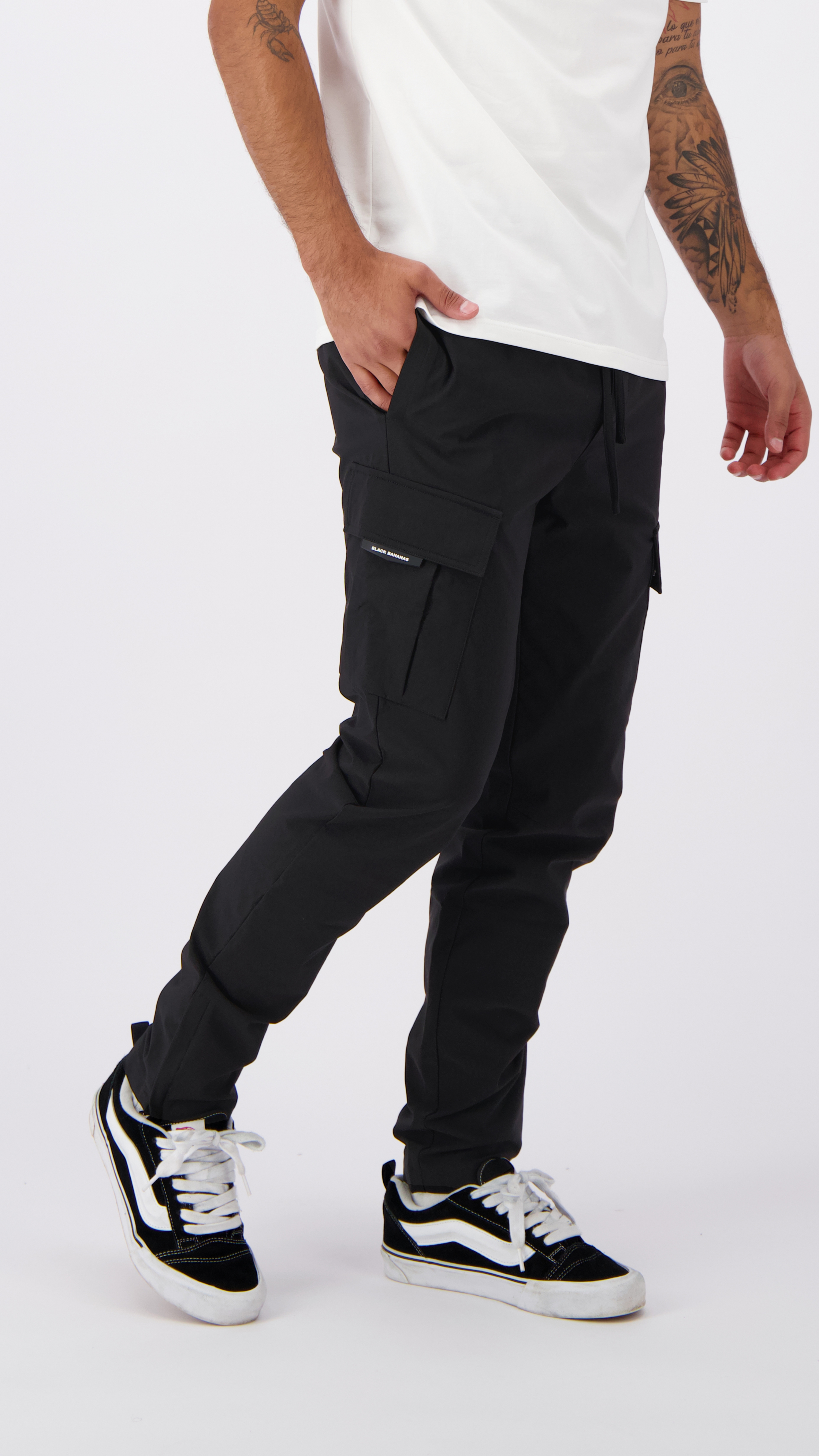 Thumbnail - Black Bananas Tech Cargohose, Schwarz
