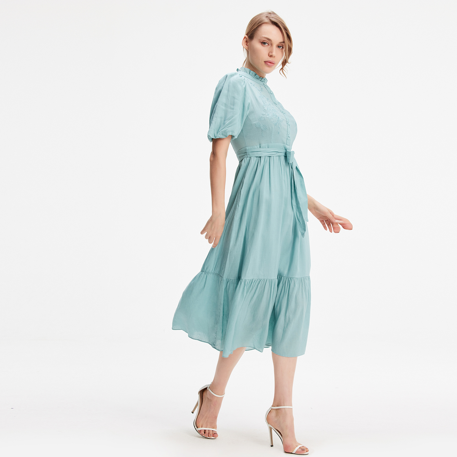 Thumbnail - Freizeitkleid mit gestuften Rüschen