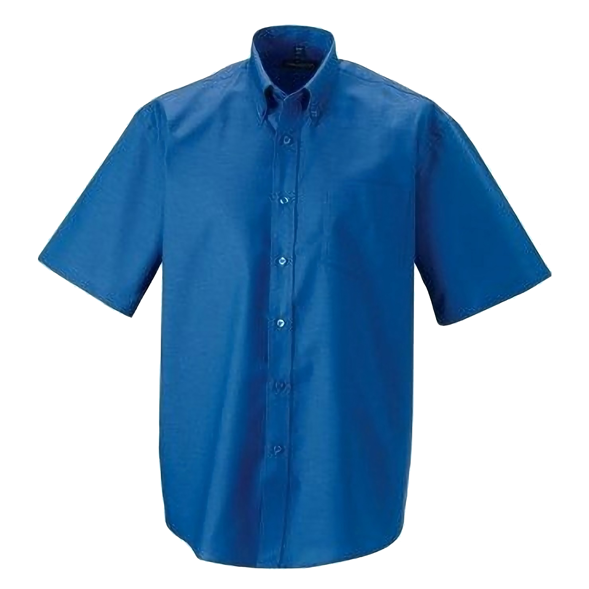 Russell Athletic Collection Mens Short Sleeve Easy Care Oxford Shirt (Oxford Blue) - Size 18.5 inch