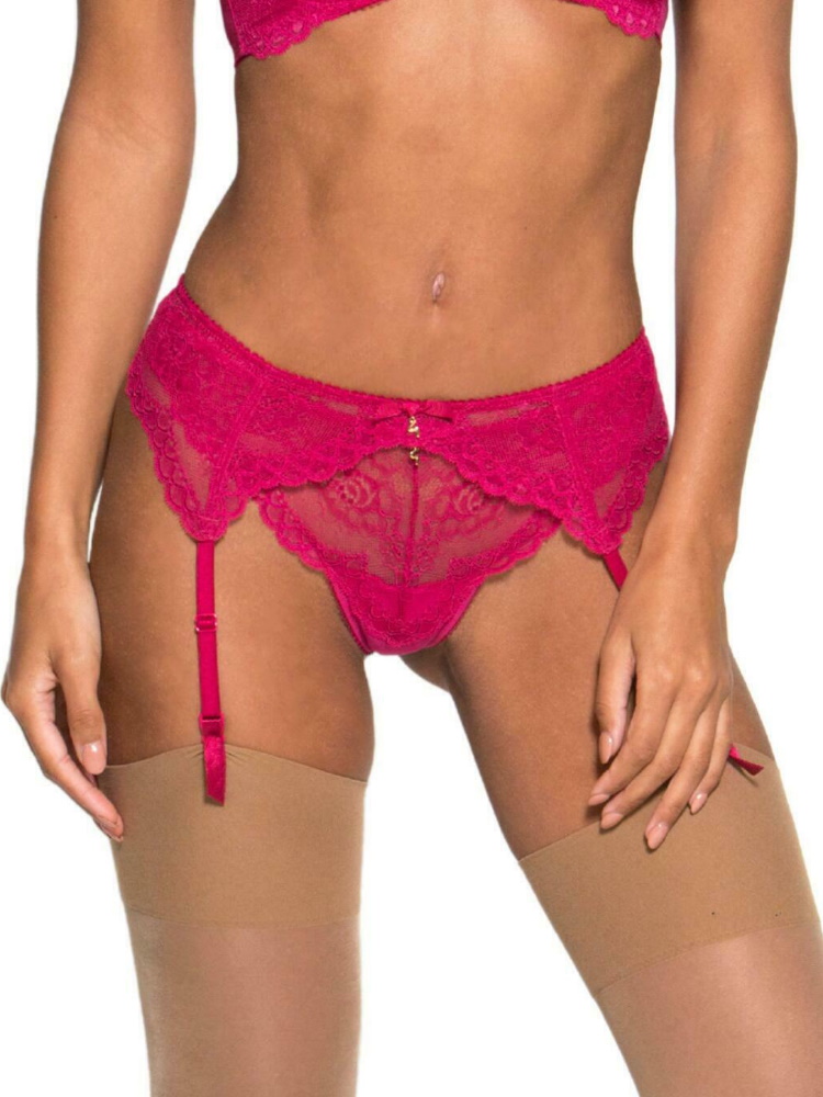 Gossard Womens Superboost Suspender Belt – Pink Polyamide – Size X-Small