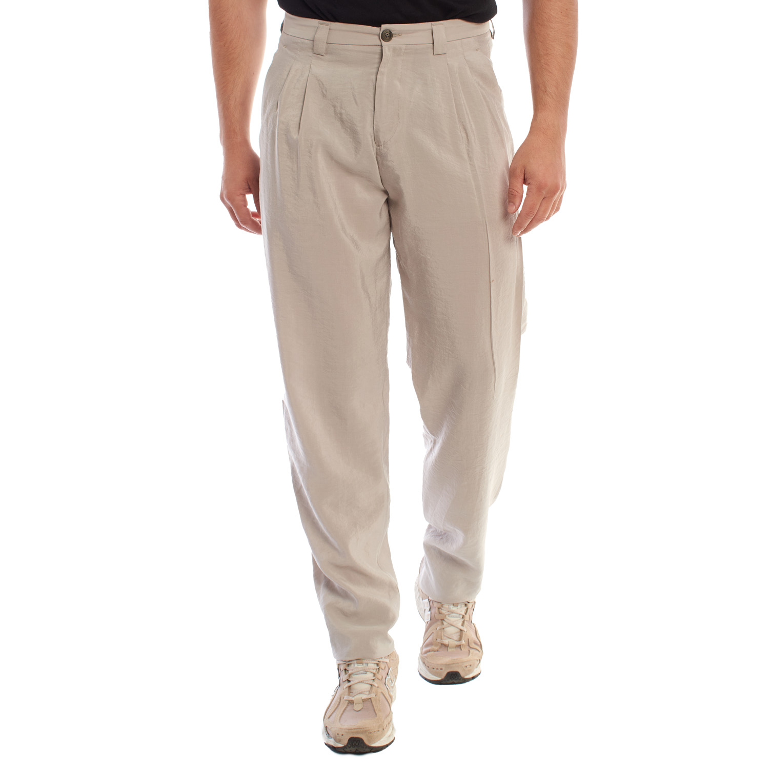 Emporio Armani Mens Slim Fit Chino Trousers 3H1P20 - Beige - Size 56 (Waist)