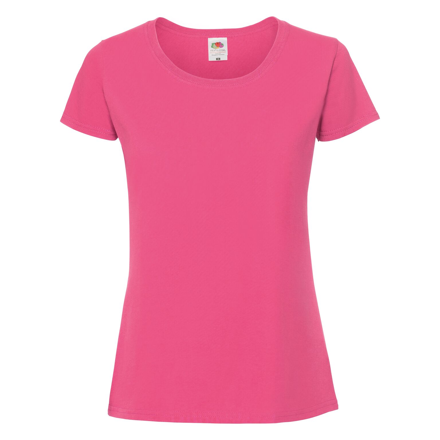 Thumbnail - Fruit Of The Loom Womens/Ladies Fit Ringspun Premium Tshirt (Fuchsia)