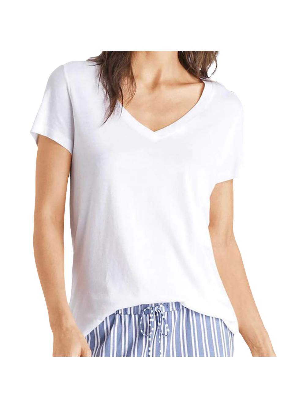 Thumbnail - T-Shirt Superdry Damen Logo gestickt V-Ausschnitt