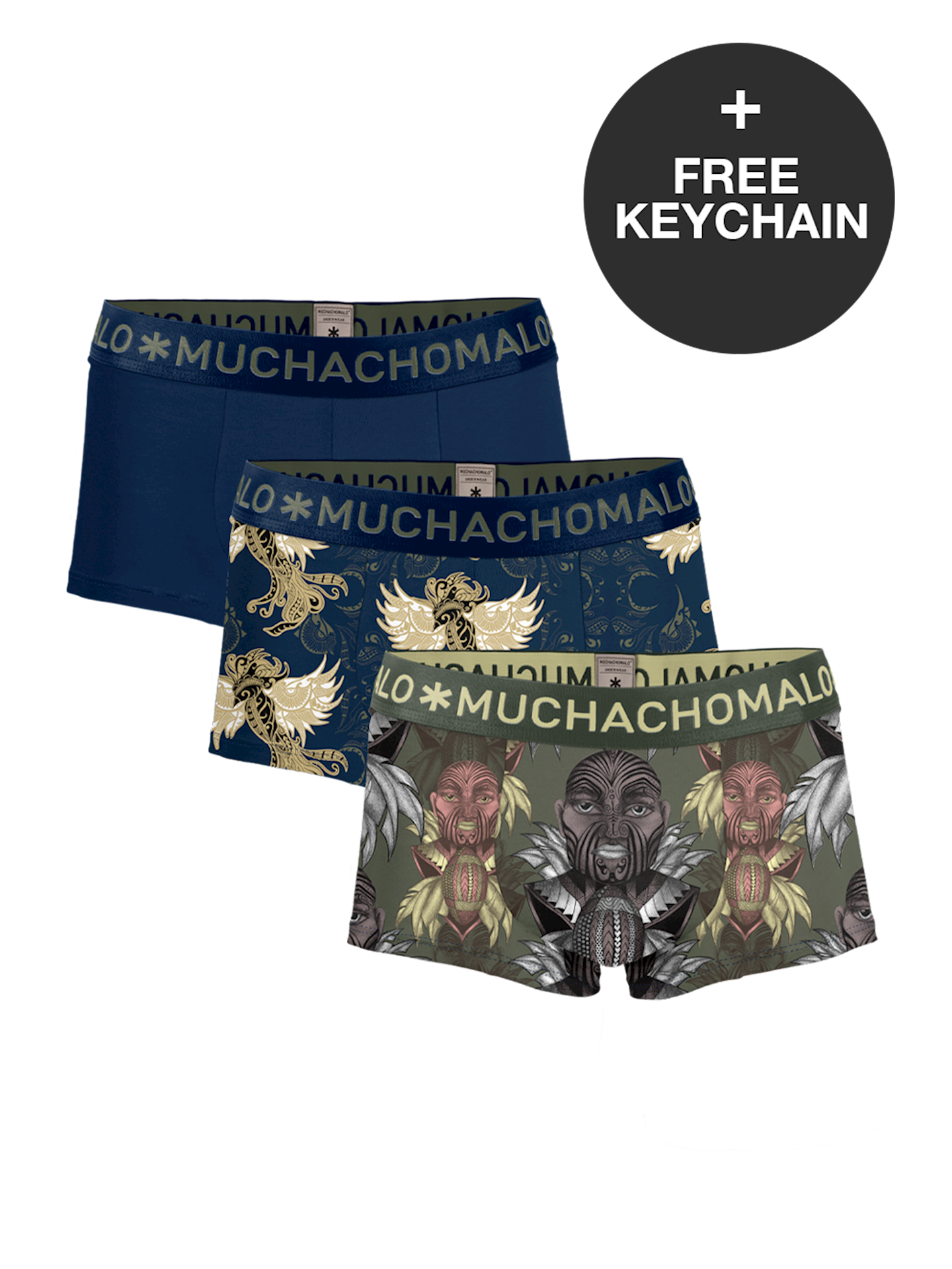 Muchachomalo Men's Boxer Shorts - 3 Pack - Men's Underpants