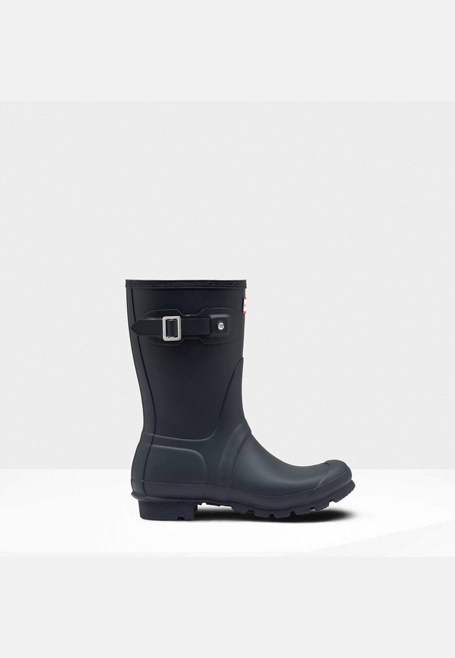 Hunter WoMens Original Short Wellington Boots Navy – Blue – Size UK 5
