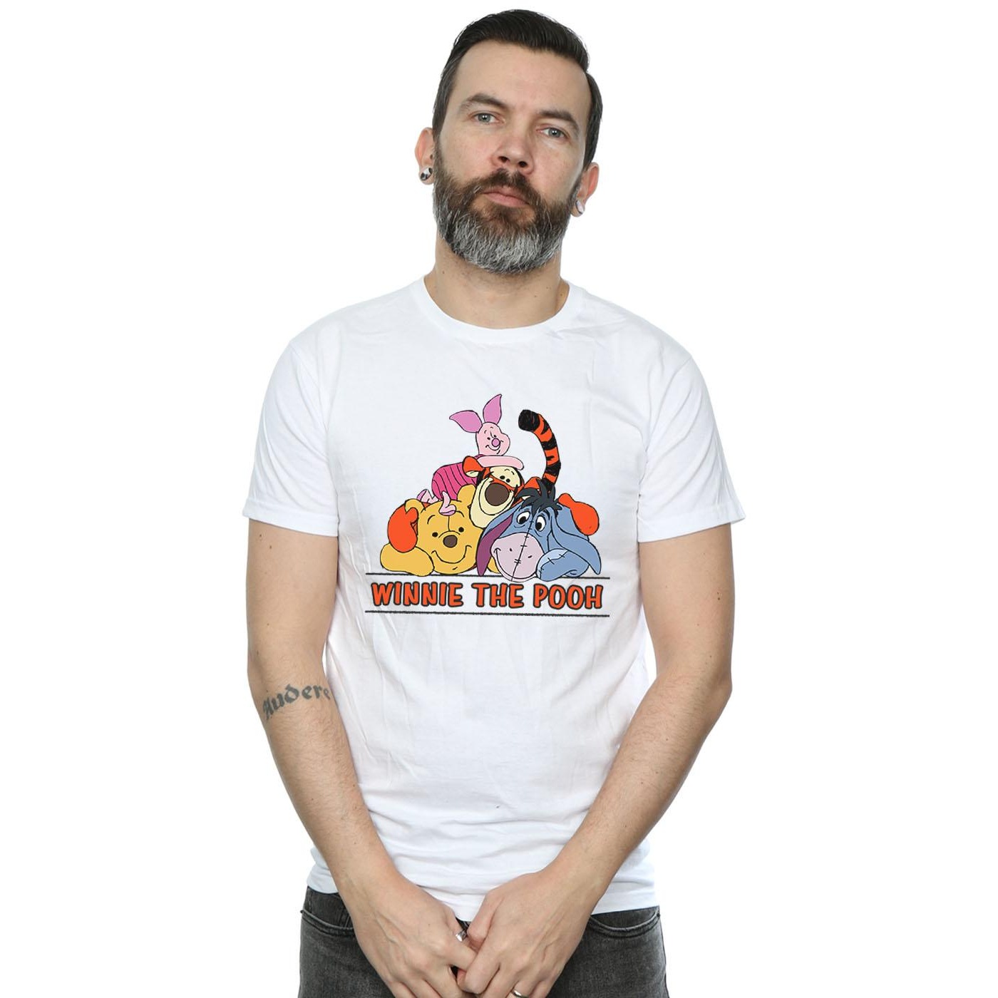 Disney Mens Winnie The Pooh Group T-Shirt (White) herr – bild 2