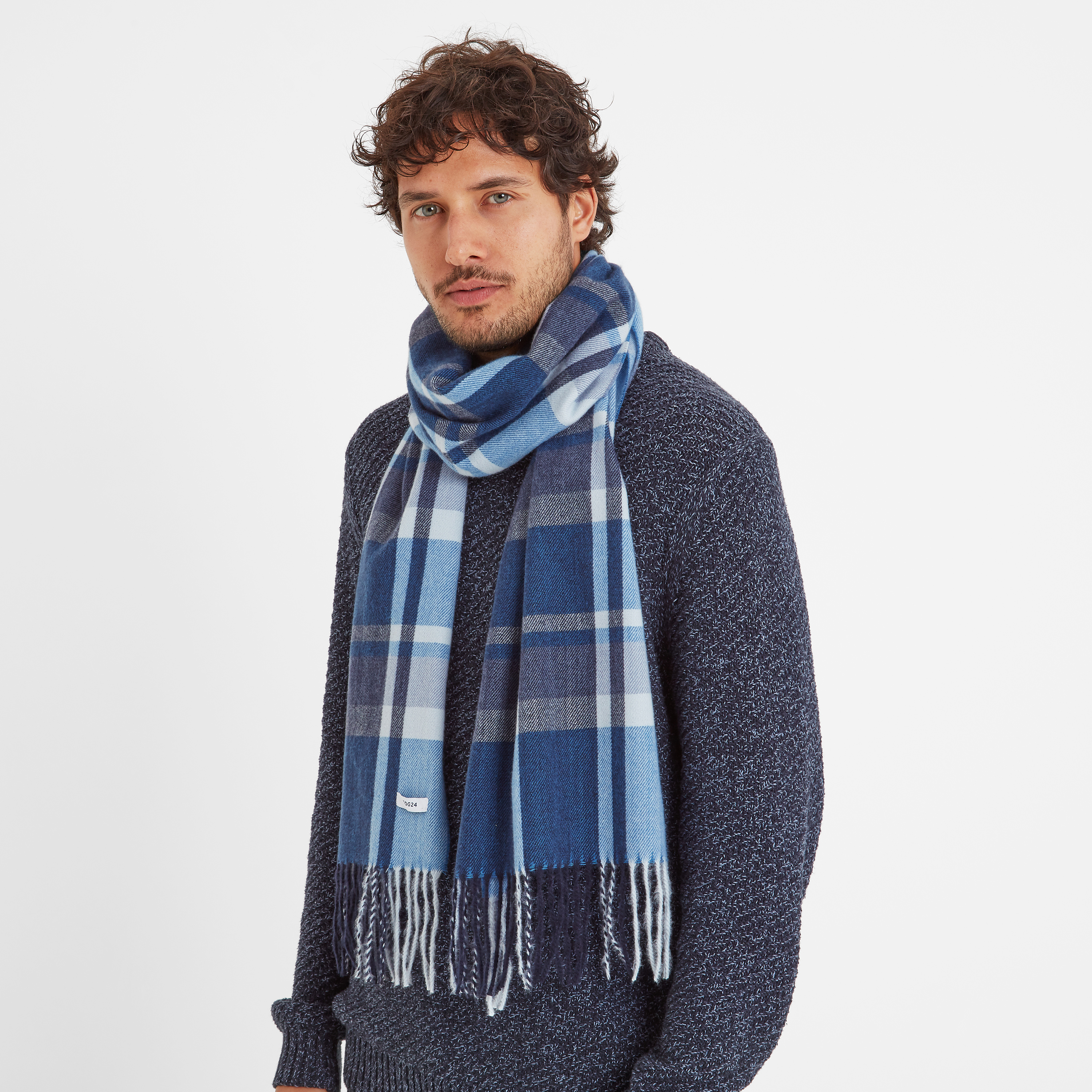 Tog24 Unisex Hayner Woven Scarf Aegean Blue - One Size