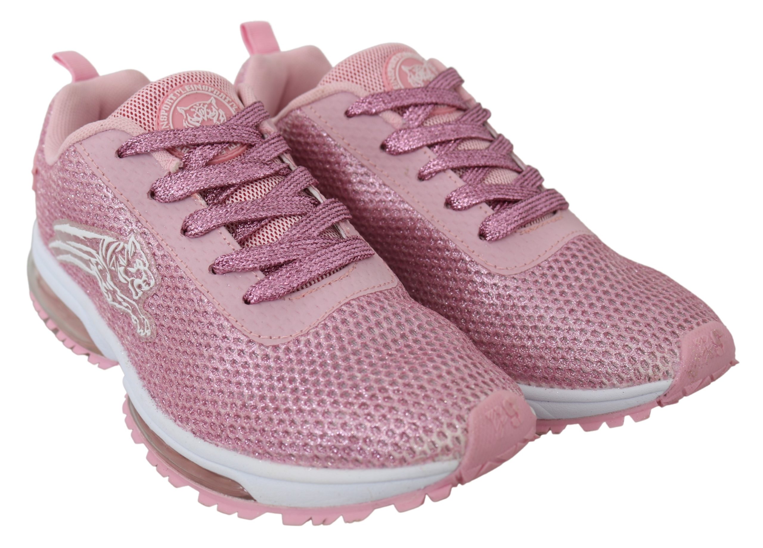 Plein Sport Kvinnors Rosa Blush Polyester Gretel Sneakers Skor dam – bild 2