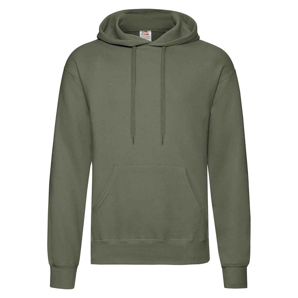 Unisex Classic Hoodie för vuxna (Klassisk olivolja)