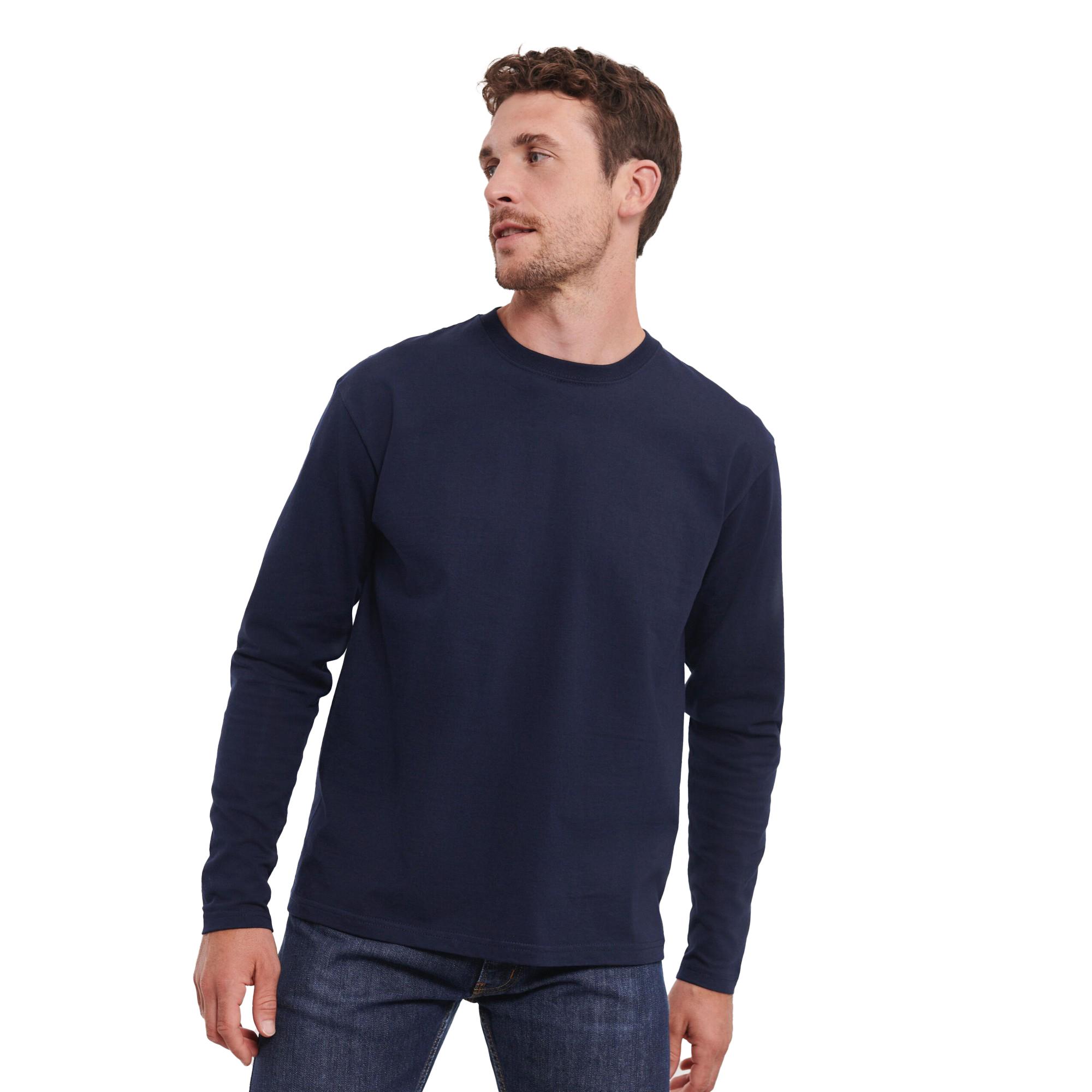 Thumbnail - Russell Herren T-Shirt mit langen Ärmeln (French Navy)