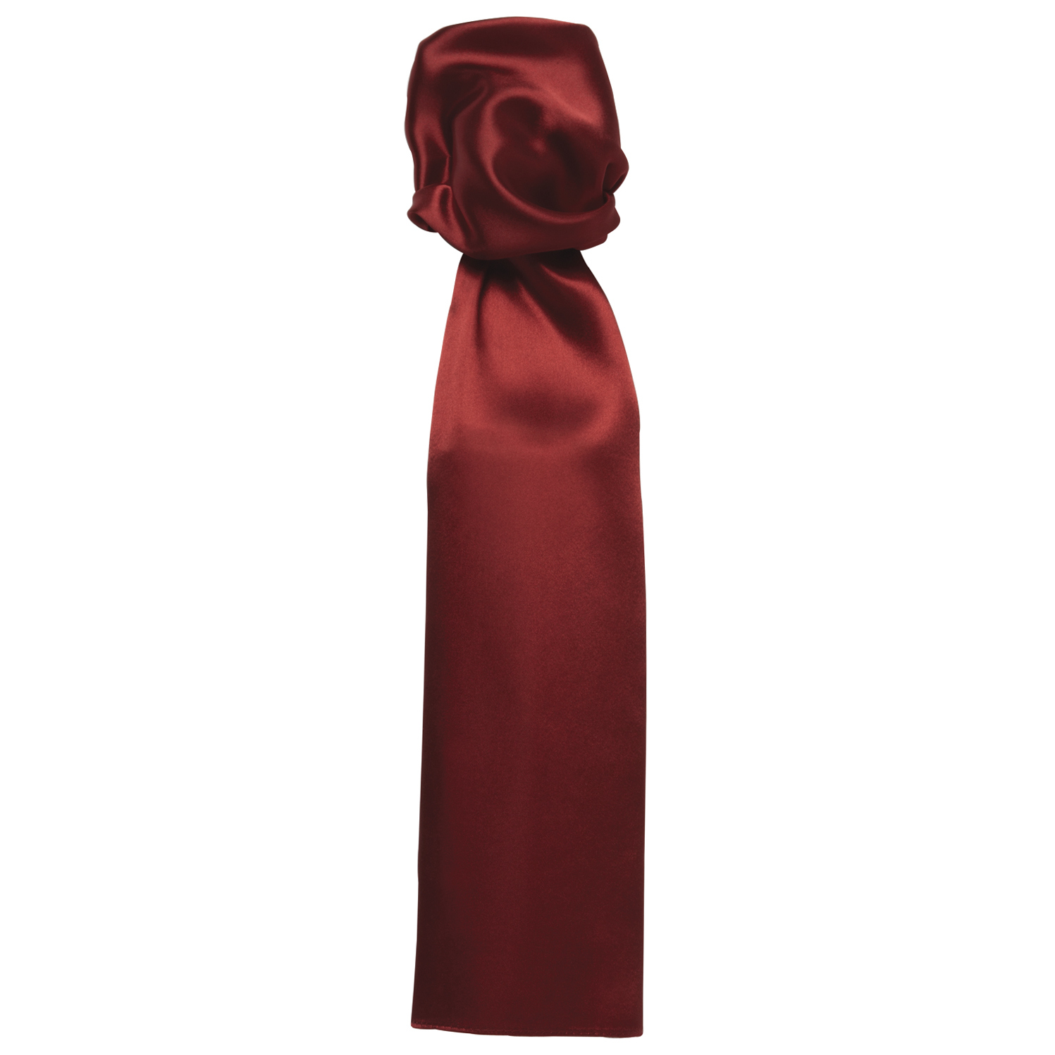 Premier Scarf - Ladies/Womens Plain Business (Burgundy) - One Size