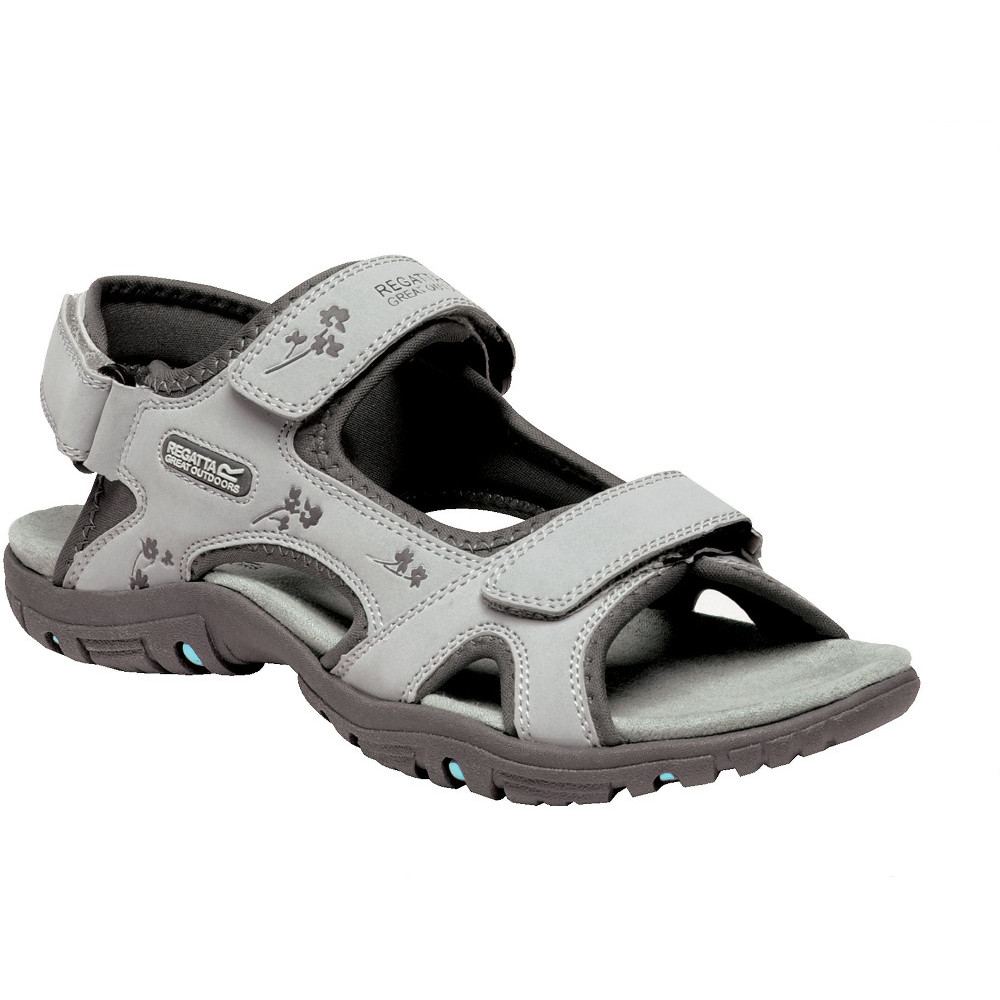 Regatta (5 Uk, Light Steel/Granite) Womens/Ladies Haris Sandals - Image 2