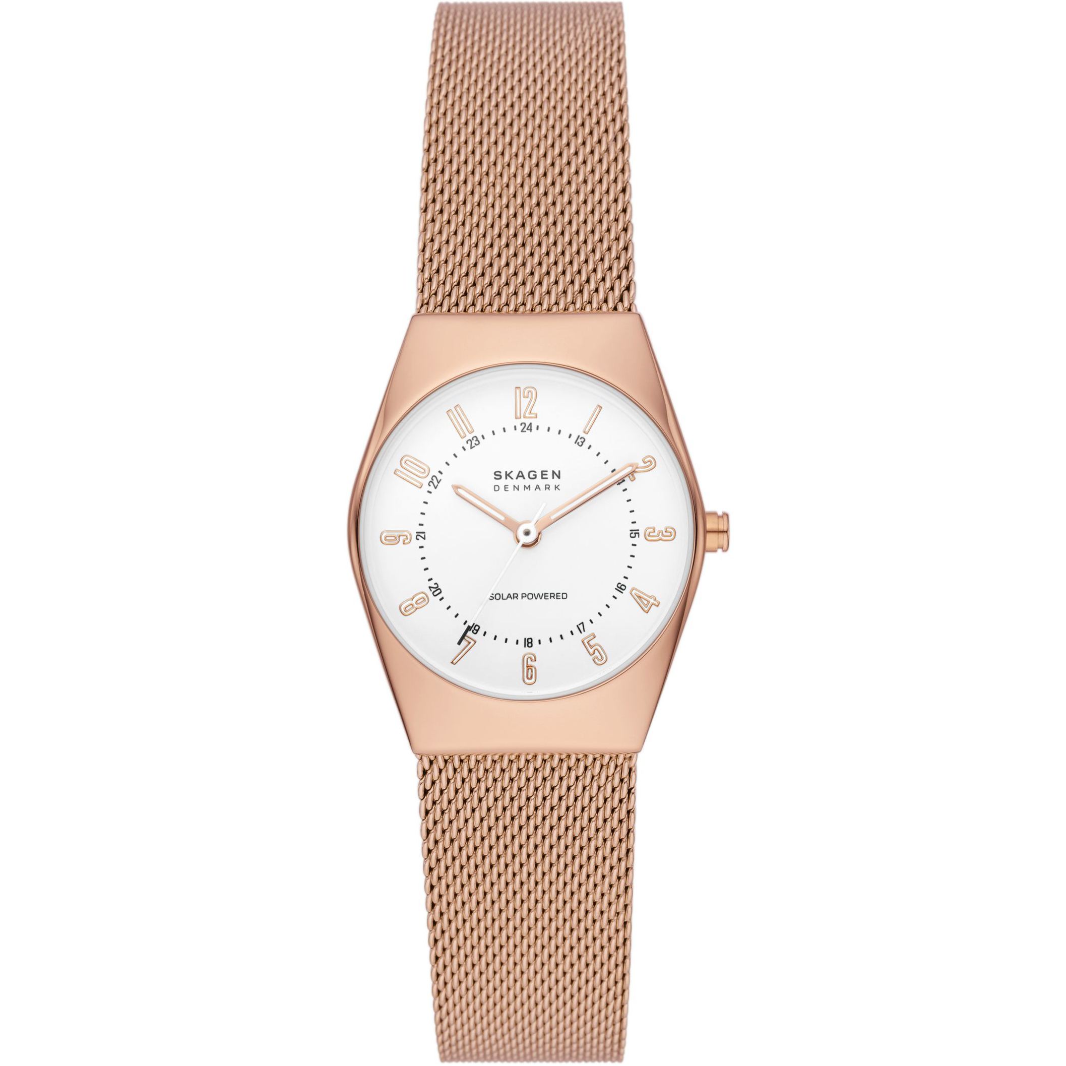 Thumbnail - Skagen Grenen Lille Solar Powered roségold Damen Armbanduhr SKW3078