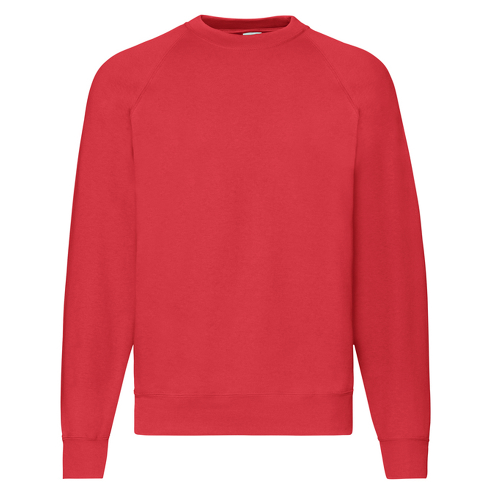 Fruit of the Loom - "Classic" Sweatshirt für Herren/Damen Unisex Raglanärmel (Rot)