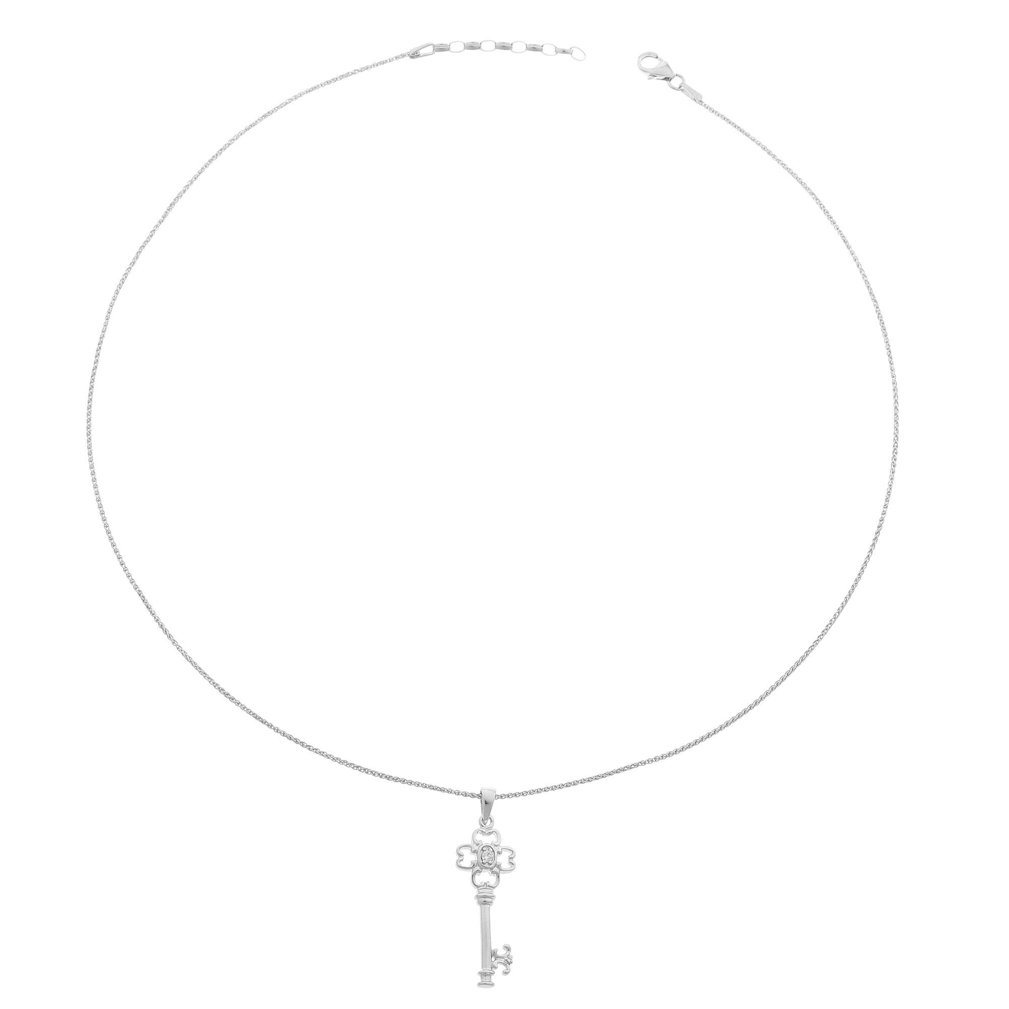 Orphelia Damen-Kette aus 925er Sterlingsilber mit Anhänger – Silber ZH-7019
