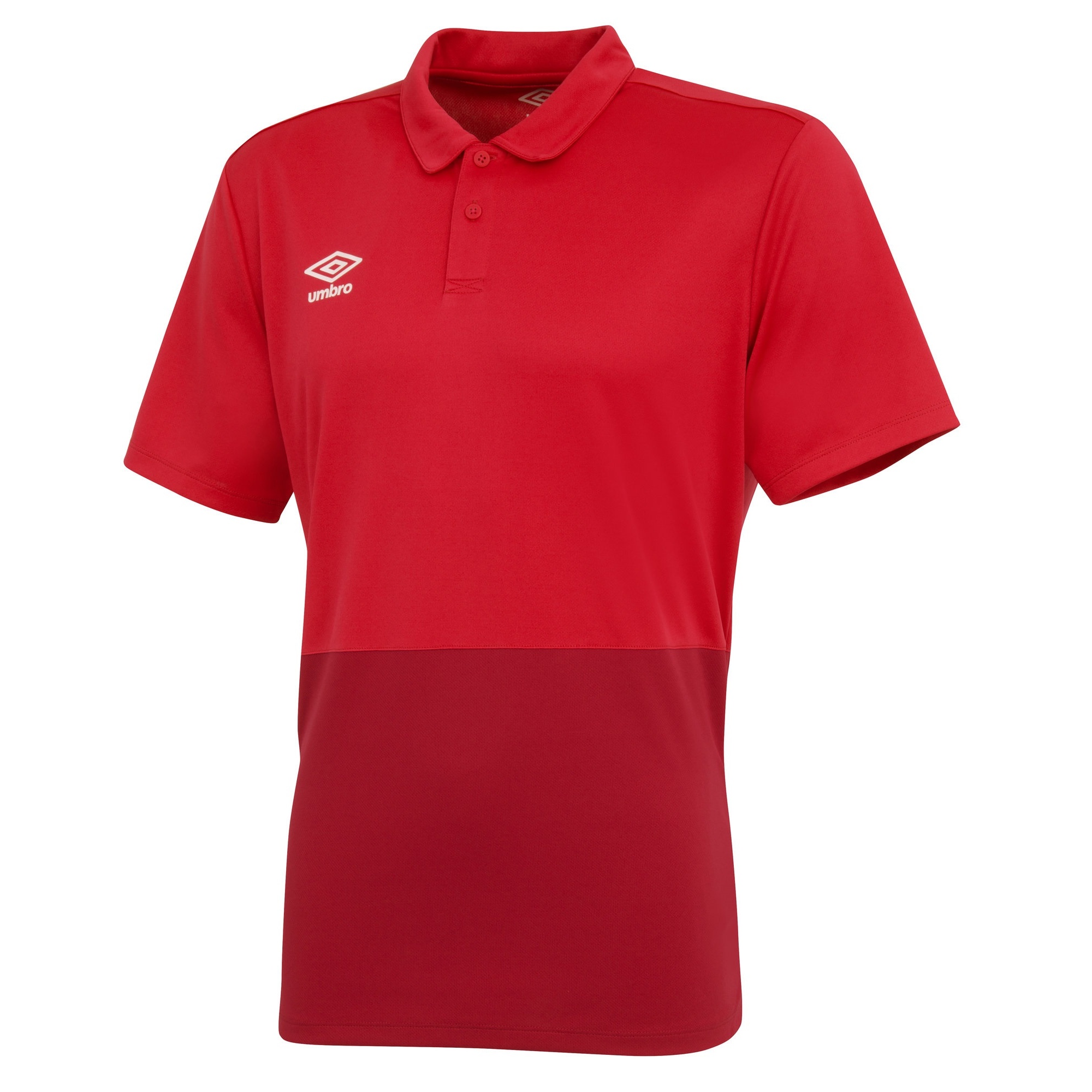 Umbro Jongens Polyester Polo Shirt (Vermiljoen/Jesterrood)