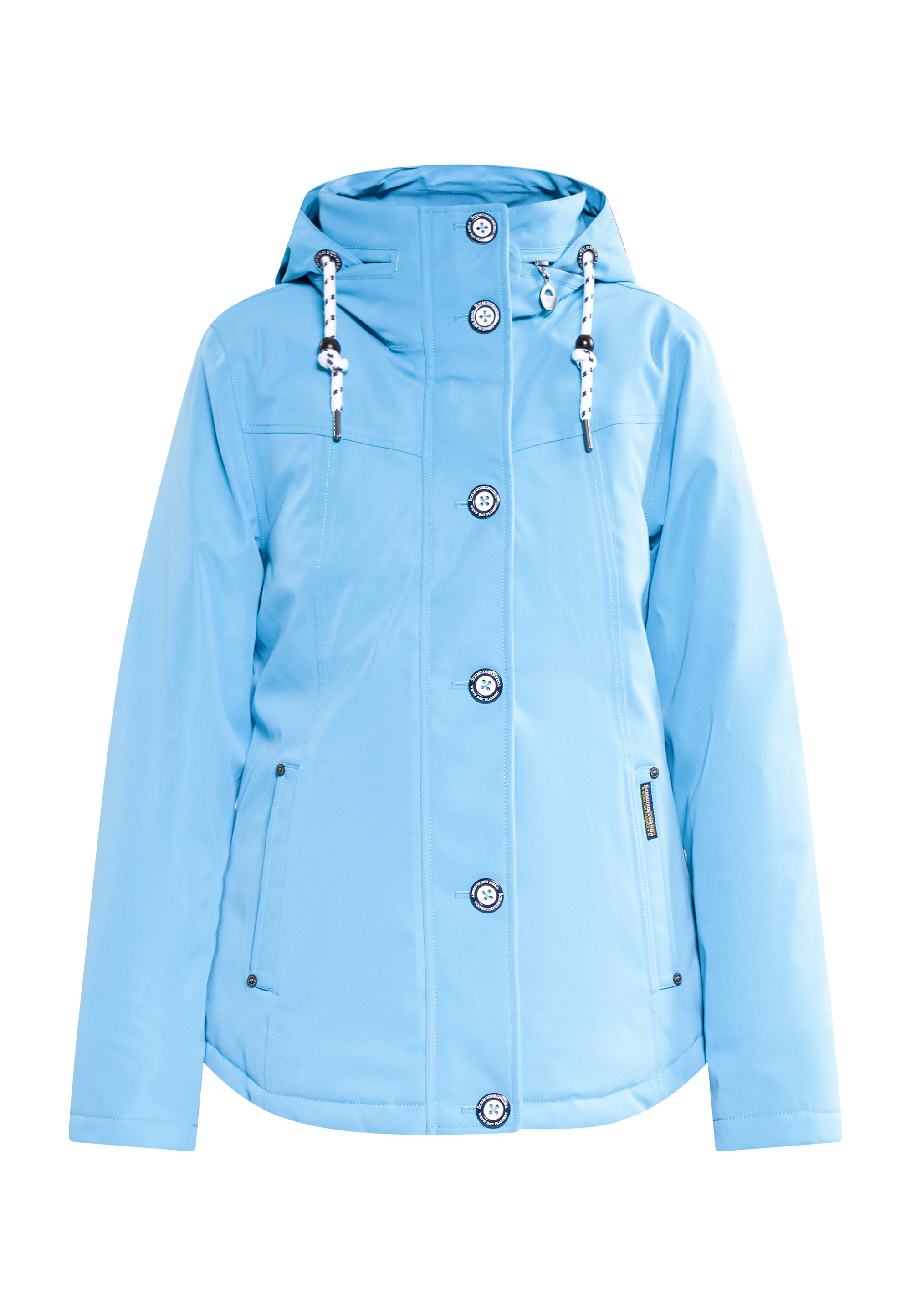Schmuddelwedda Gewatteerd winterjack Dames ijsblauw