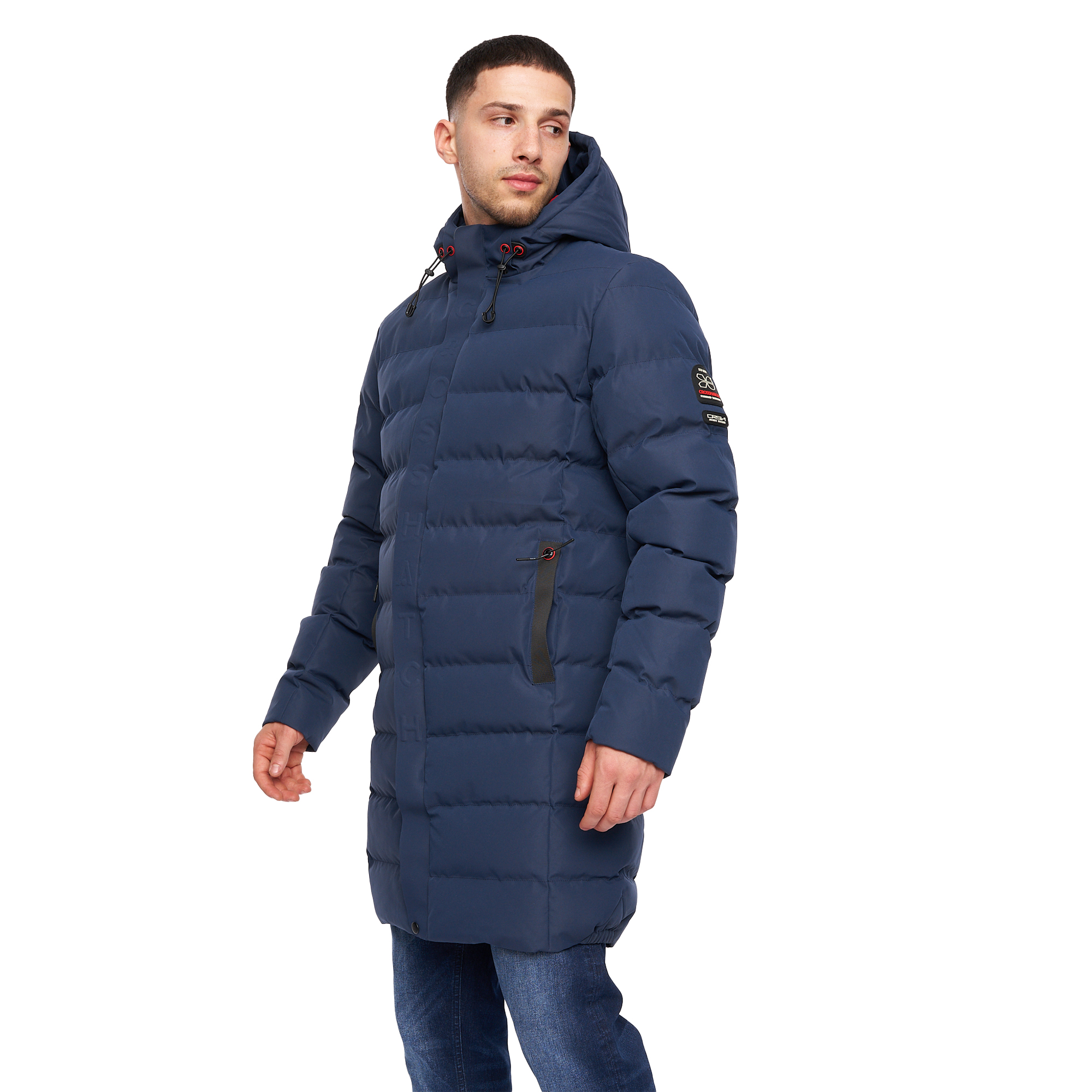 Thumbnail - Crosshatch - "Longkamp" Jacke für Herren (Marineblau)