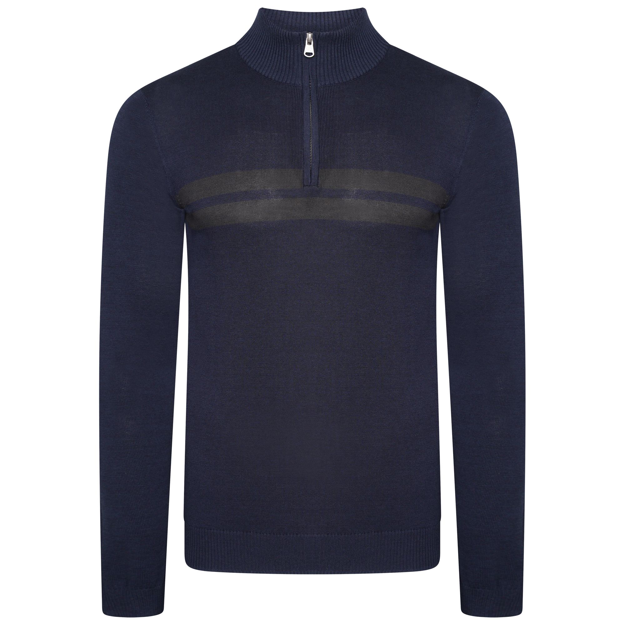 Dare 2B Mens Unite Us Knitted Half Zip Sweatshirt (Nightfall Navy/Ebony) - Multicolour - Size 2XL