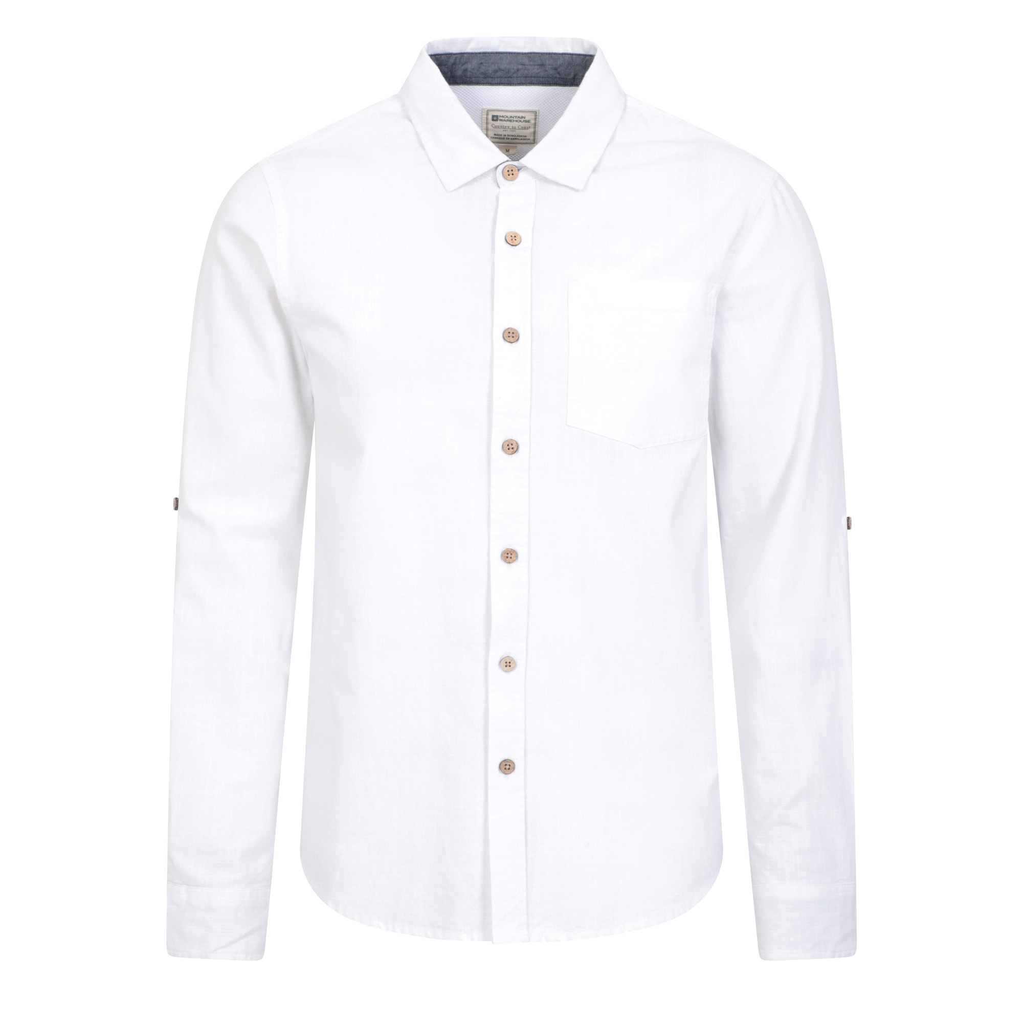Thumbnail - Mountain Warehouse - "Coconut" Hemd für Herren Langärmlig (Weiß)