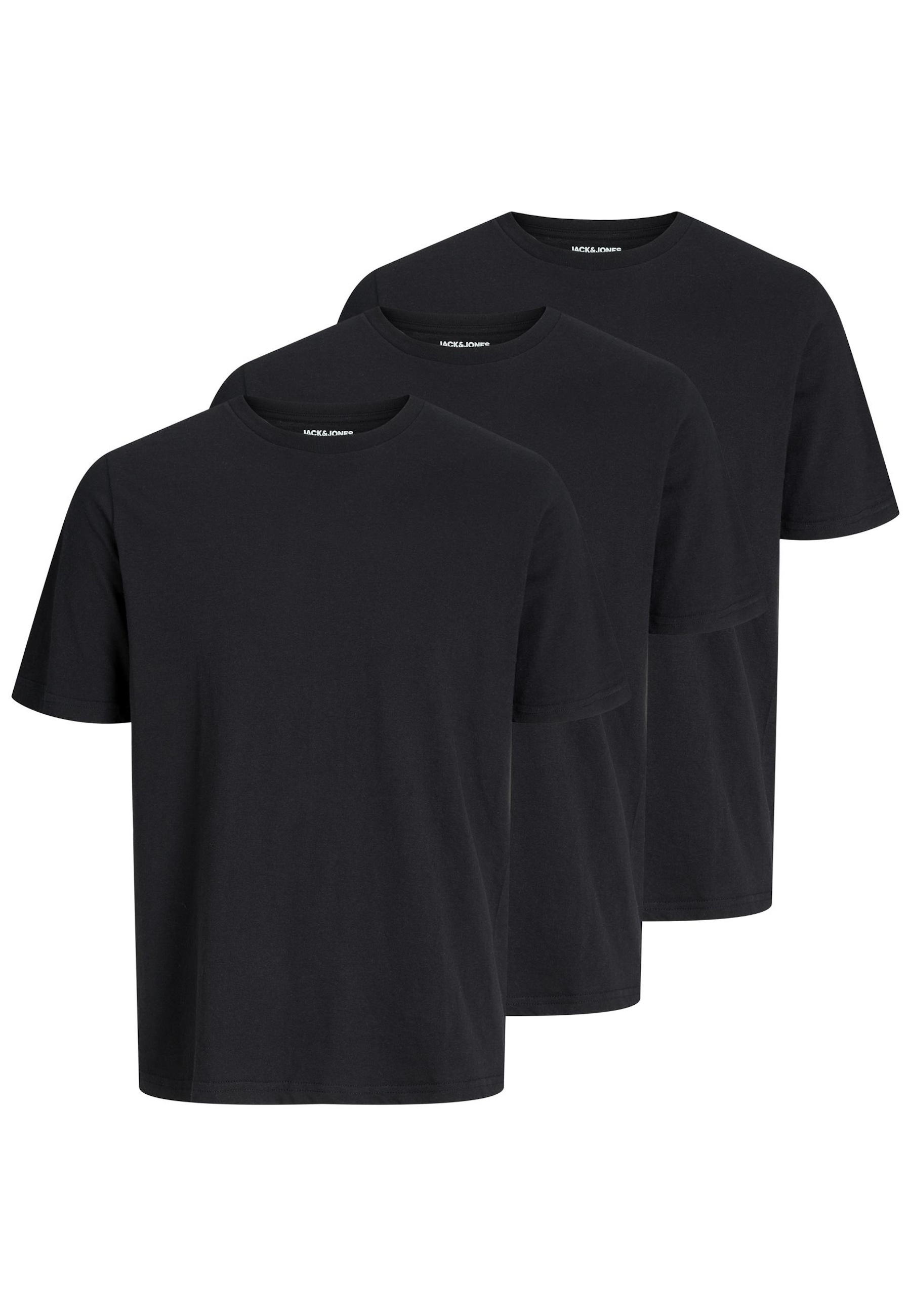 Jack & Jones Mens T-shirt - Black Cotton - Size 2XL