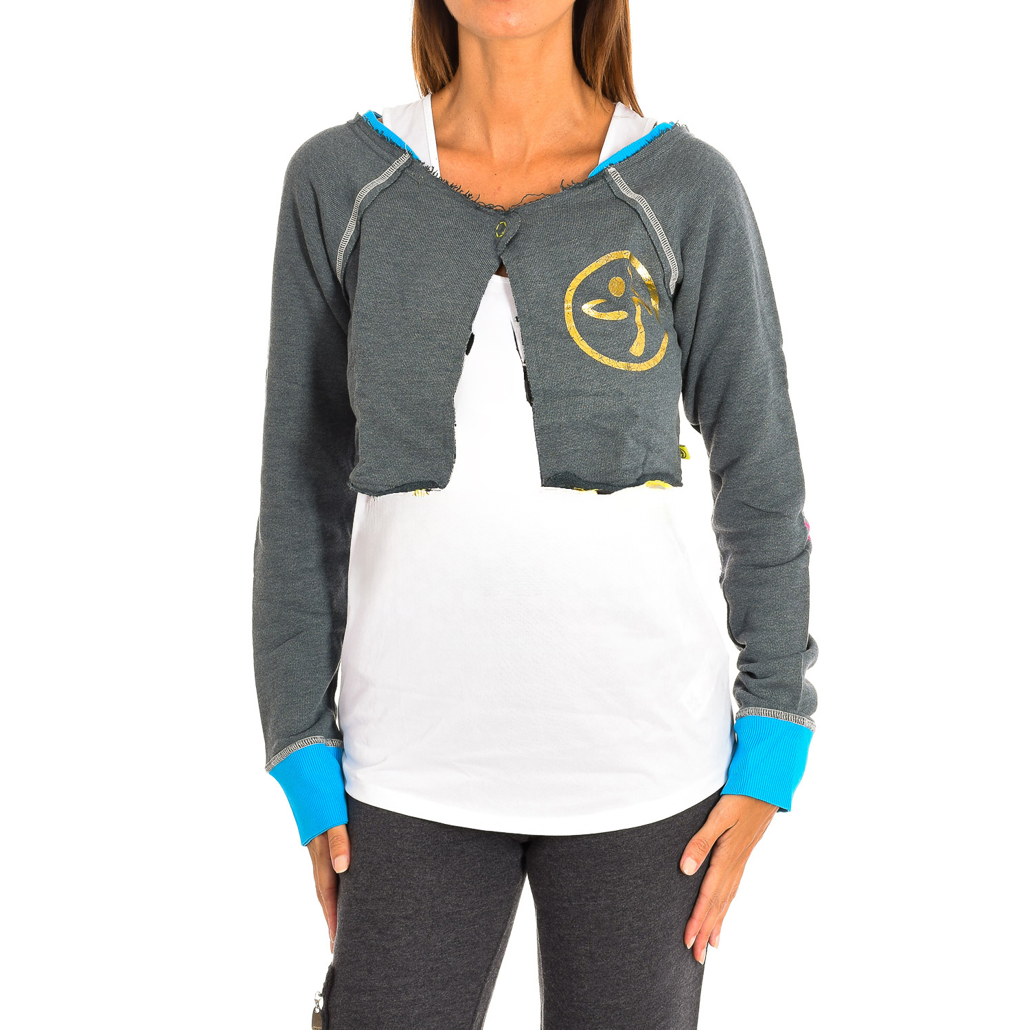 Thumbnail - Langärmelige Strickjacke Z1T00475