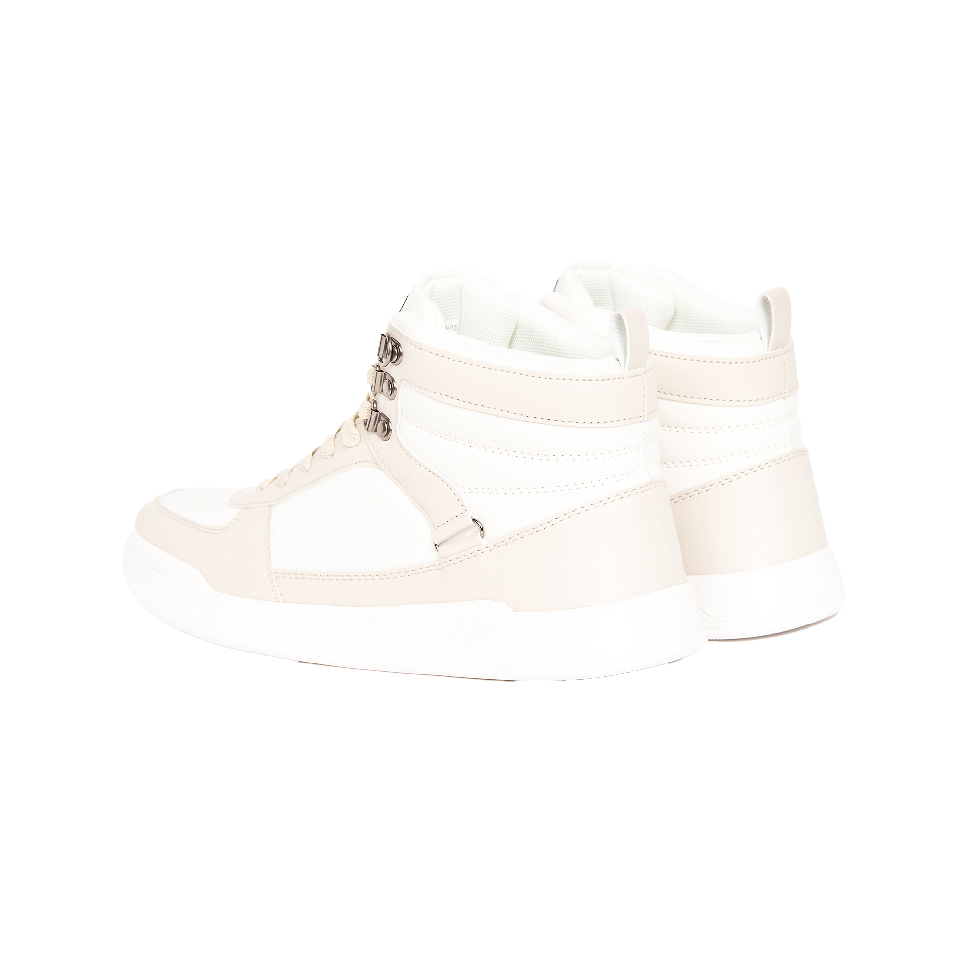 Crosshatch Fellmarsh Suede High-top Trainers för män (Off White) sneakers herr – bild 2