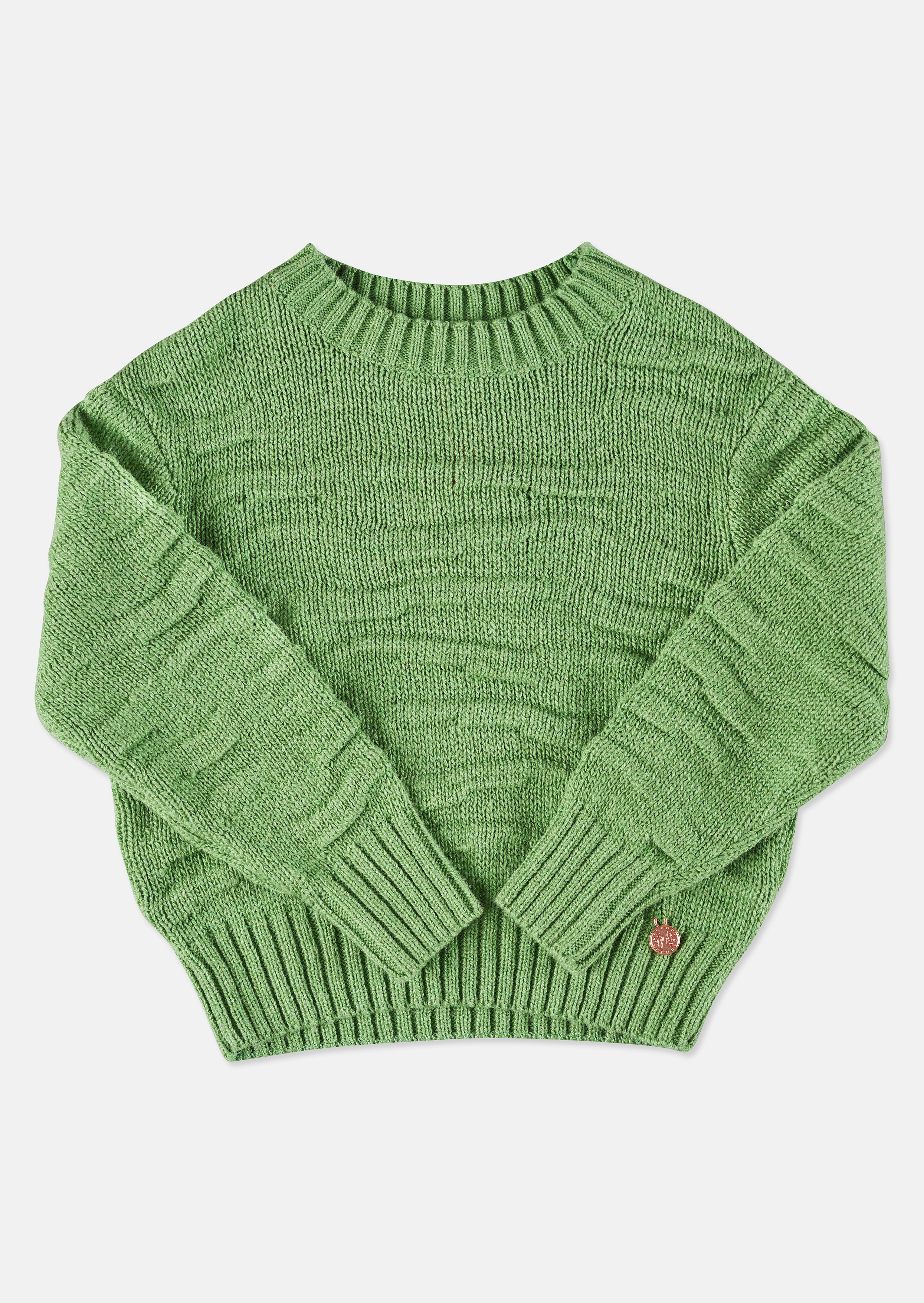 Angel & Rocket Girls Jenna Textured Neon Knit - Green - Size 6Y