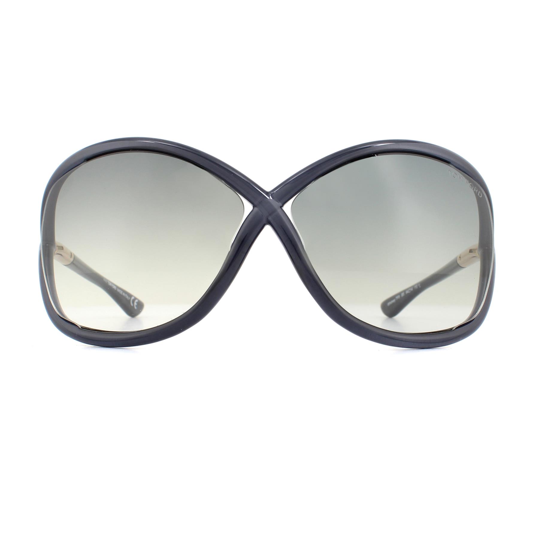 Thumbnail - Tom Ford Sonnenbrille 0009 Whitney 0B5 Kristallgrau Grau Gradient