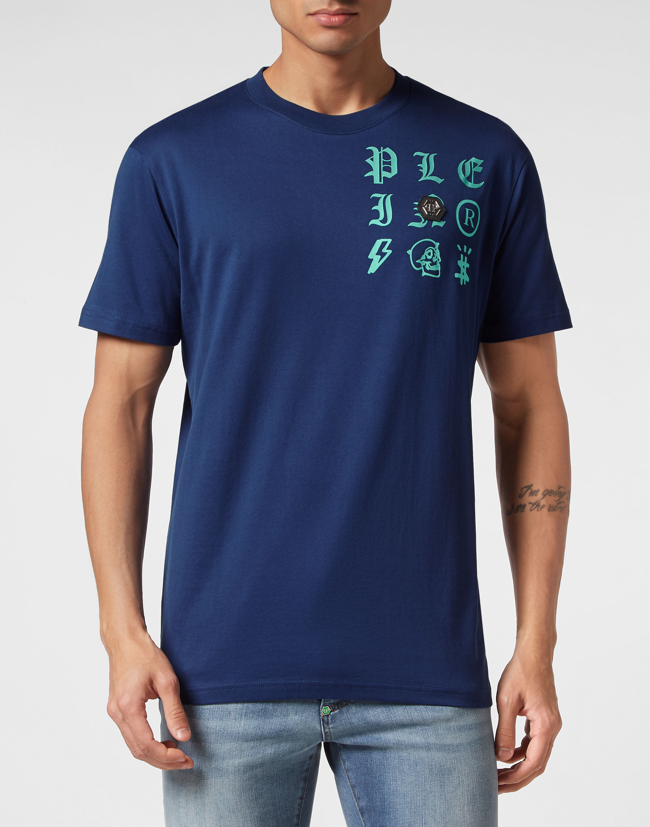 Thumbnail - T-Shirt Gothic Plein