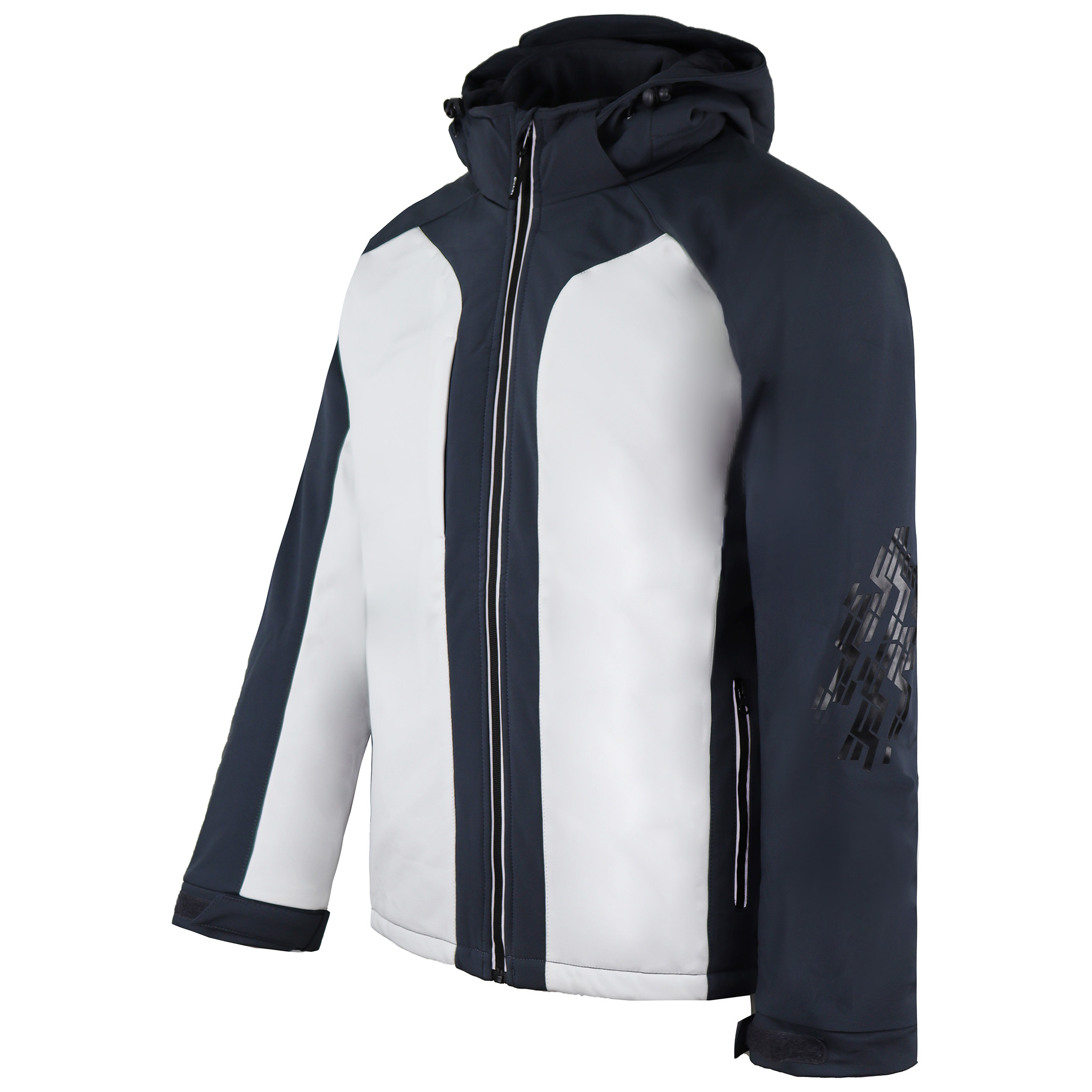 Dickies FLEX Softshell-jacka för herrar, vit/grå – bild 2