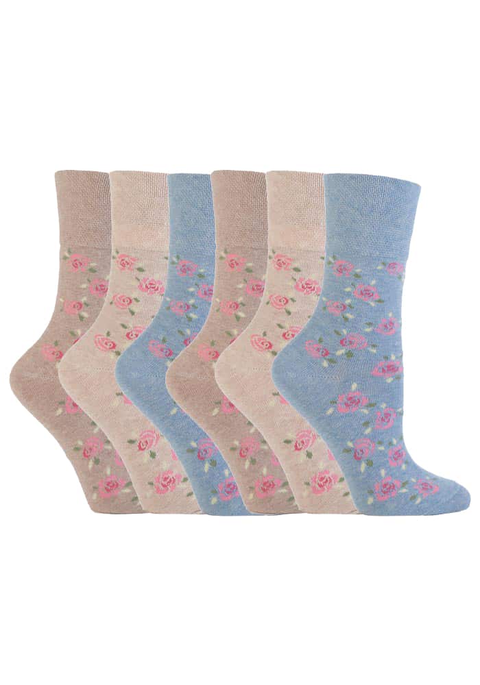 Thumbnail - Gentle Grip - 6 Paar Damen Gentle Grip nicht elastische Socken - GG46