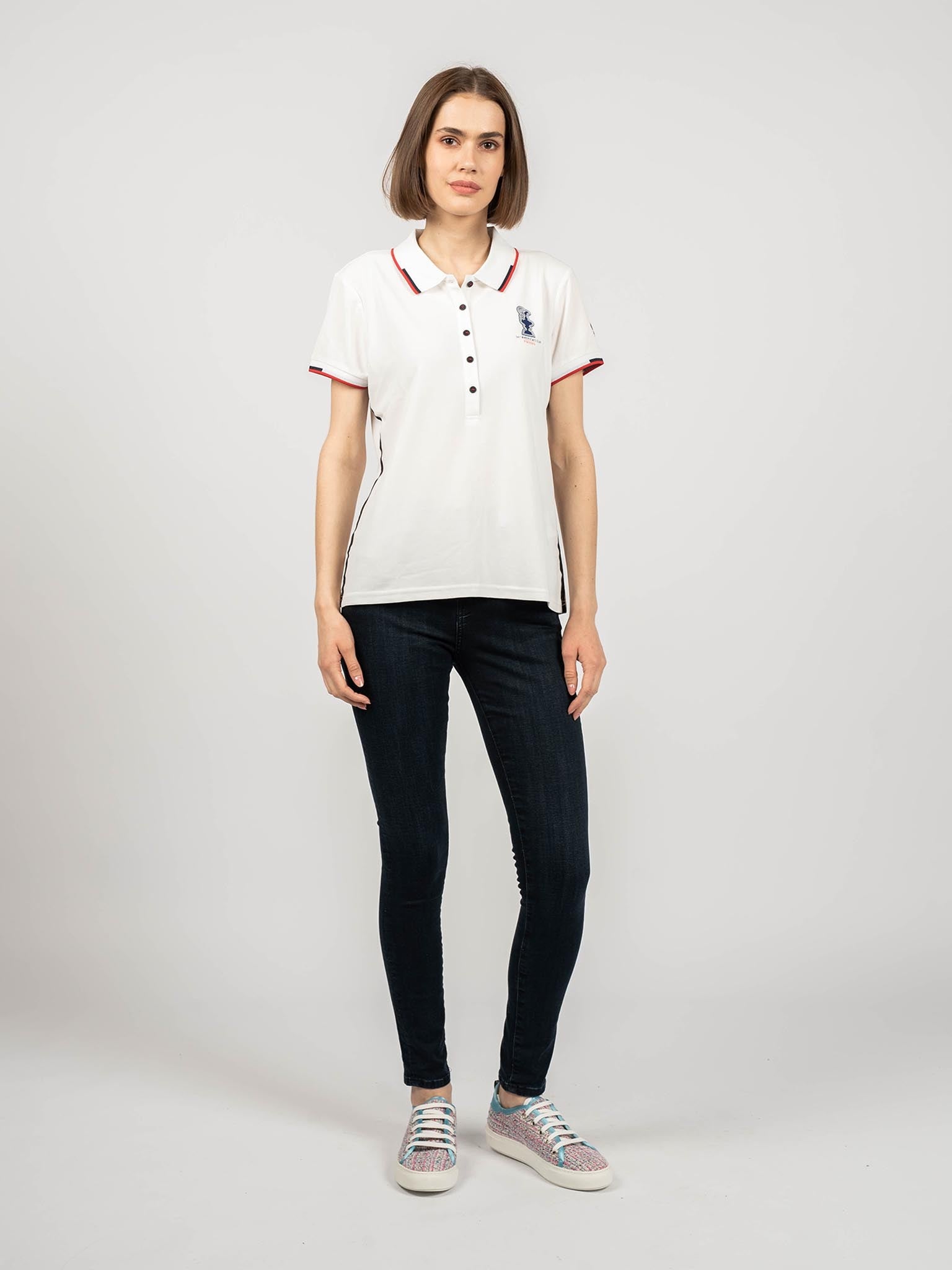 North Sails x Prada Polo Shirt Auroa Frau weiß