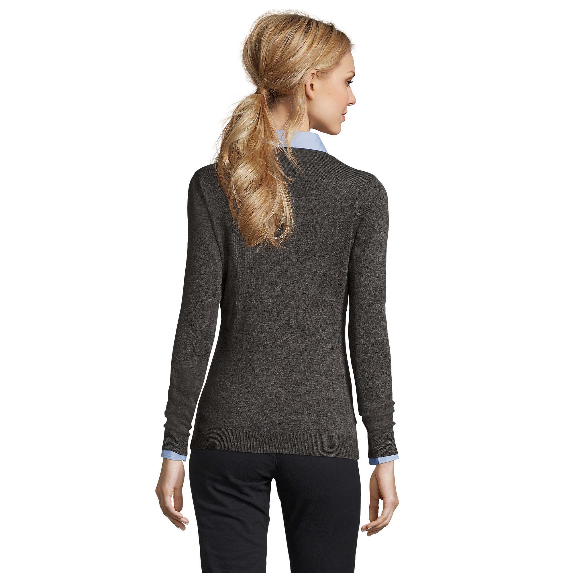 SOLS (Charcoal Melange) t-shirts dam – bild 2