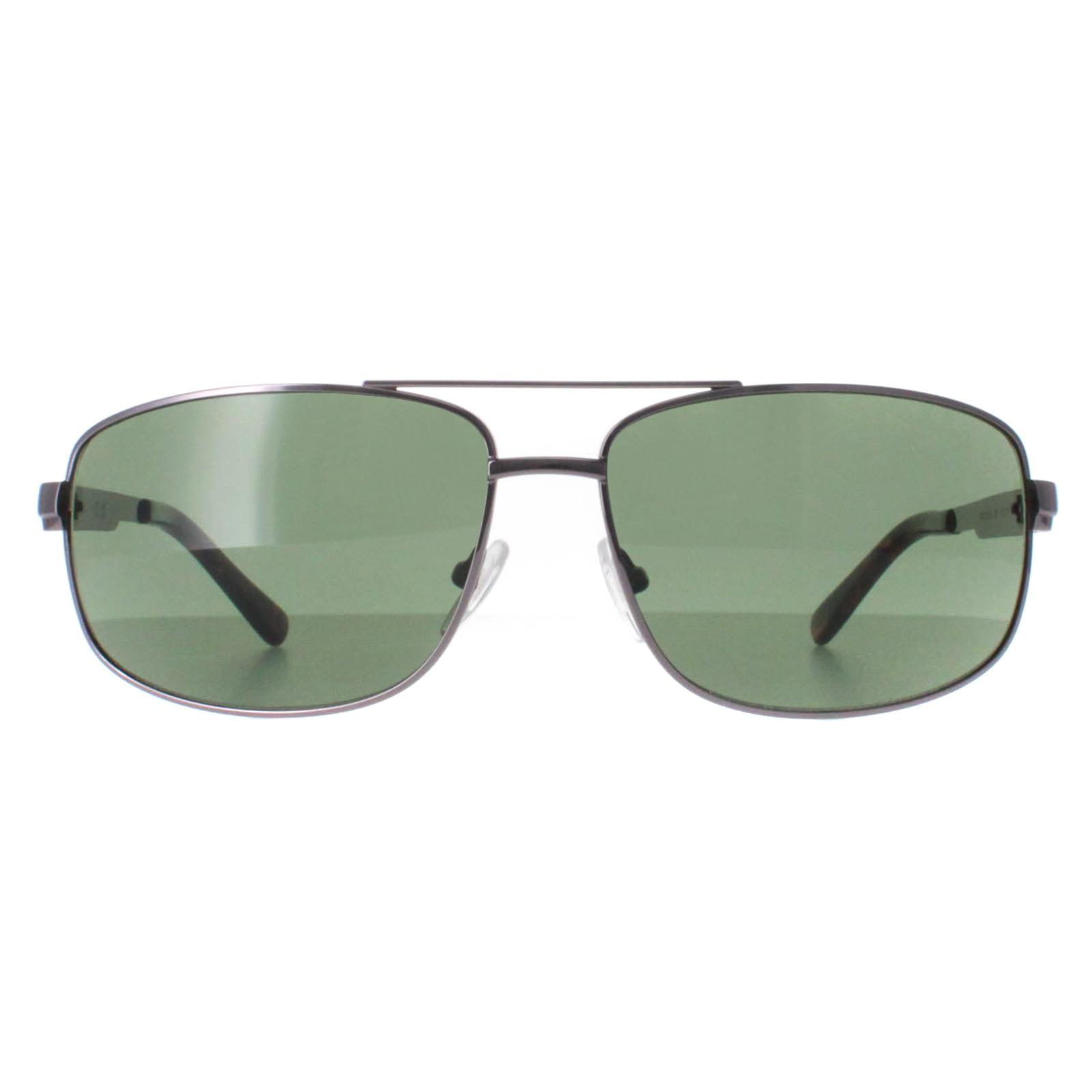 Calvin Klein Rectangle Mens Light Ruthenium Green CK22123S - Grey Metal - One Size