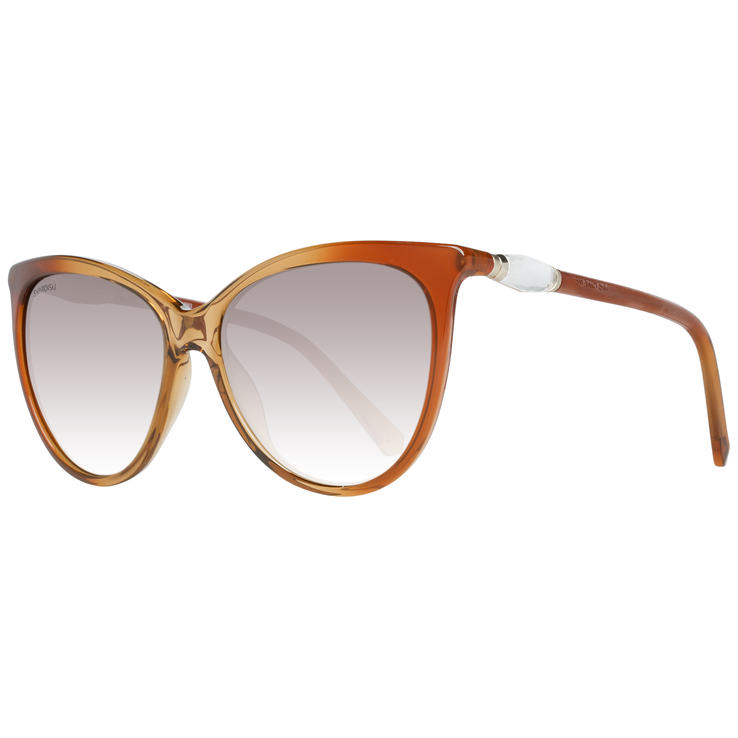 Thumbnail - Swarovski Cat Eye Womens brun clair Transparent brun gradient de soleil