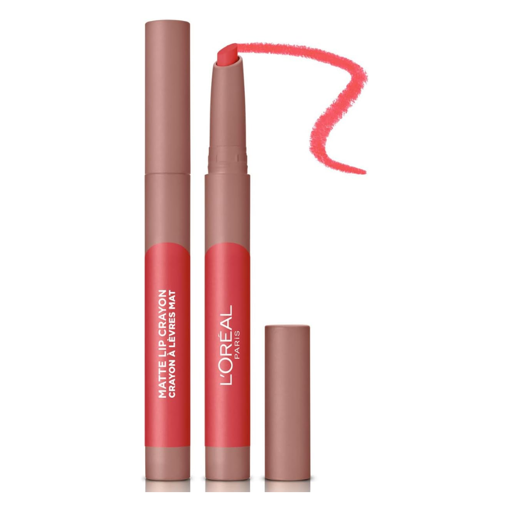 L'Oreal Paris Womens Infallible Matte Lip Crayon - 108 Hot Apricot - One Size