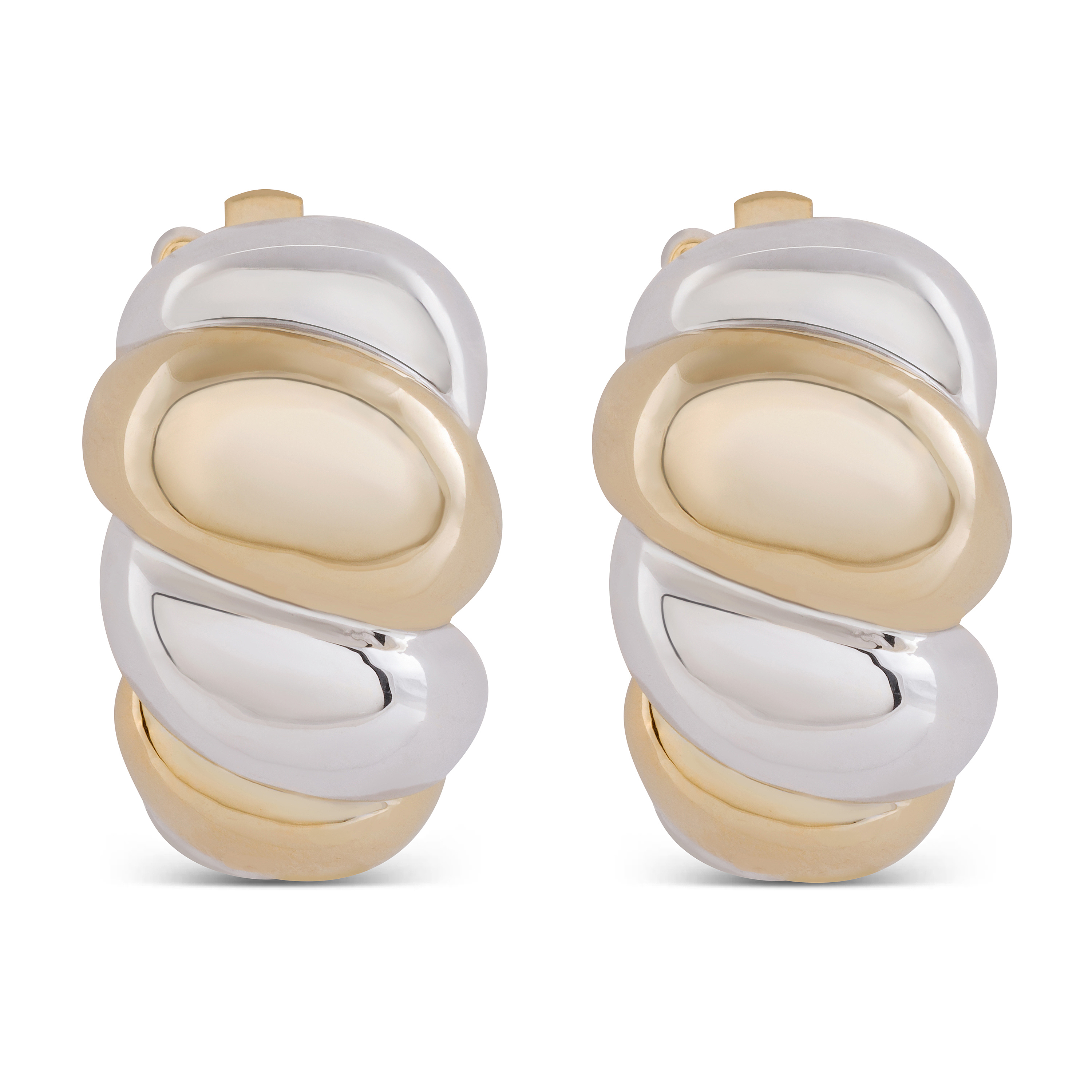 Thumbnail - Luxenter-Ohrringe mit Aliwa-Clipverschluss aus 18 Karat Gelbgold