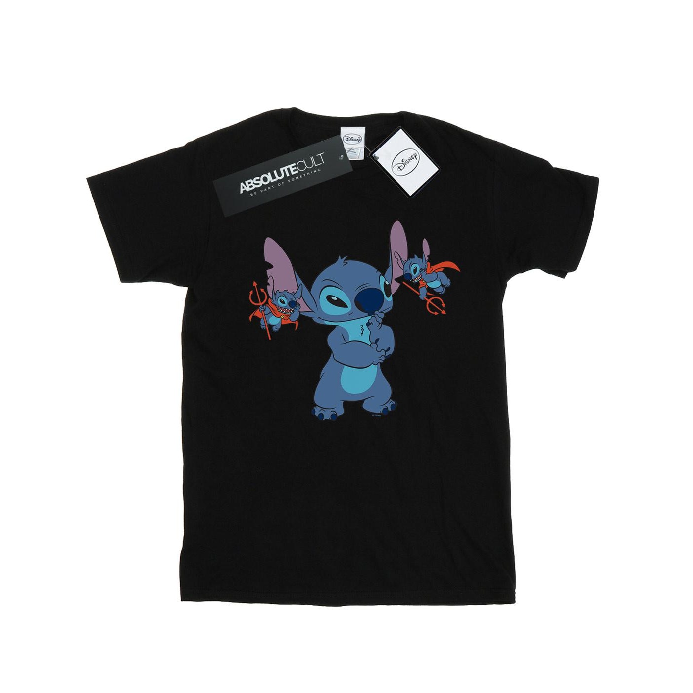 Thumbnail - Disney - "Lilo And Stitch Little Devils" T-Shirt für Mädchen (Schwarz)