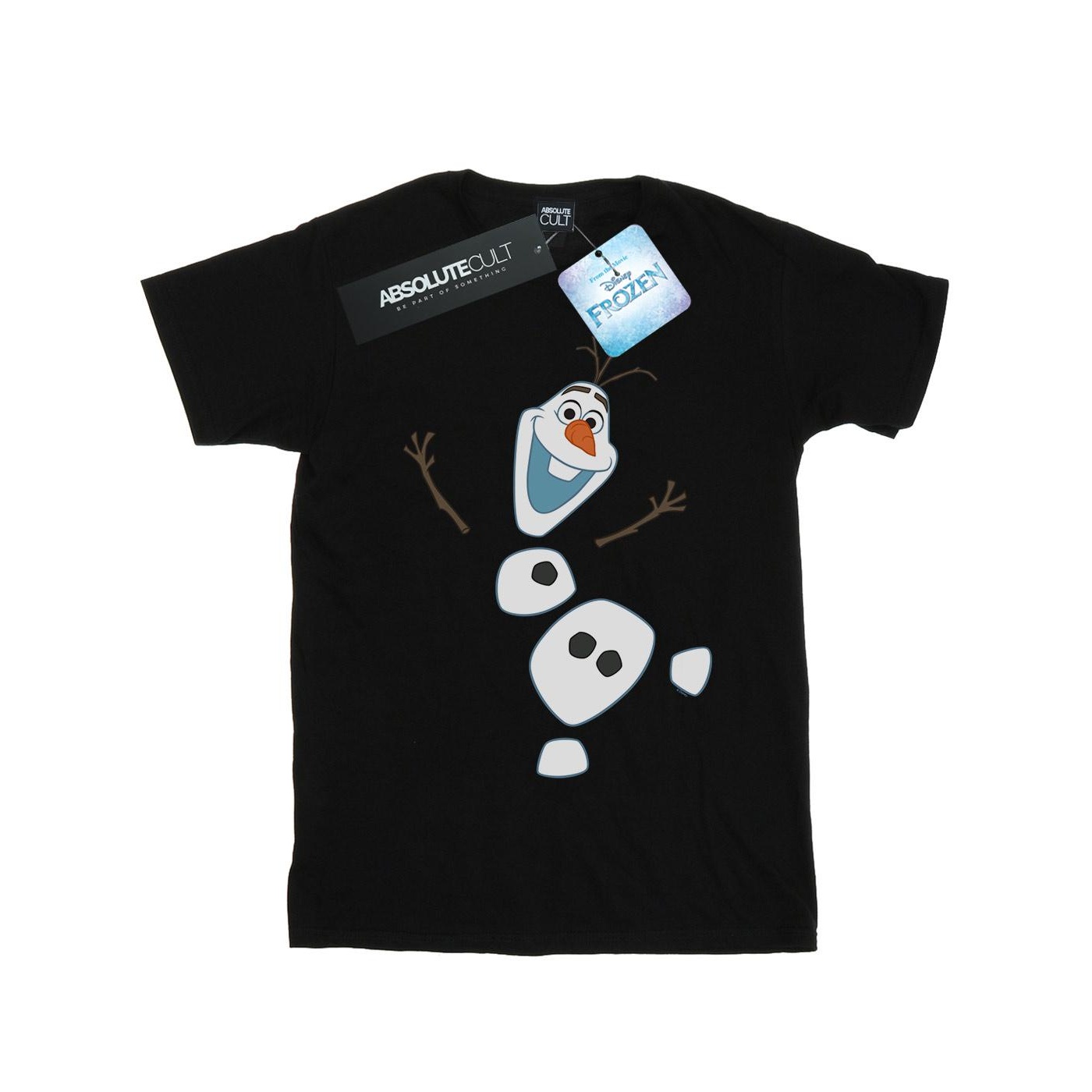 Thumbnail - Disney - "Frozen Olaf Deconstructed" T-Shirt für Mädchen (Schwarz)